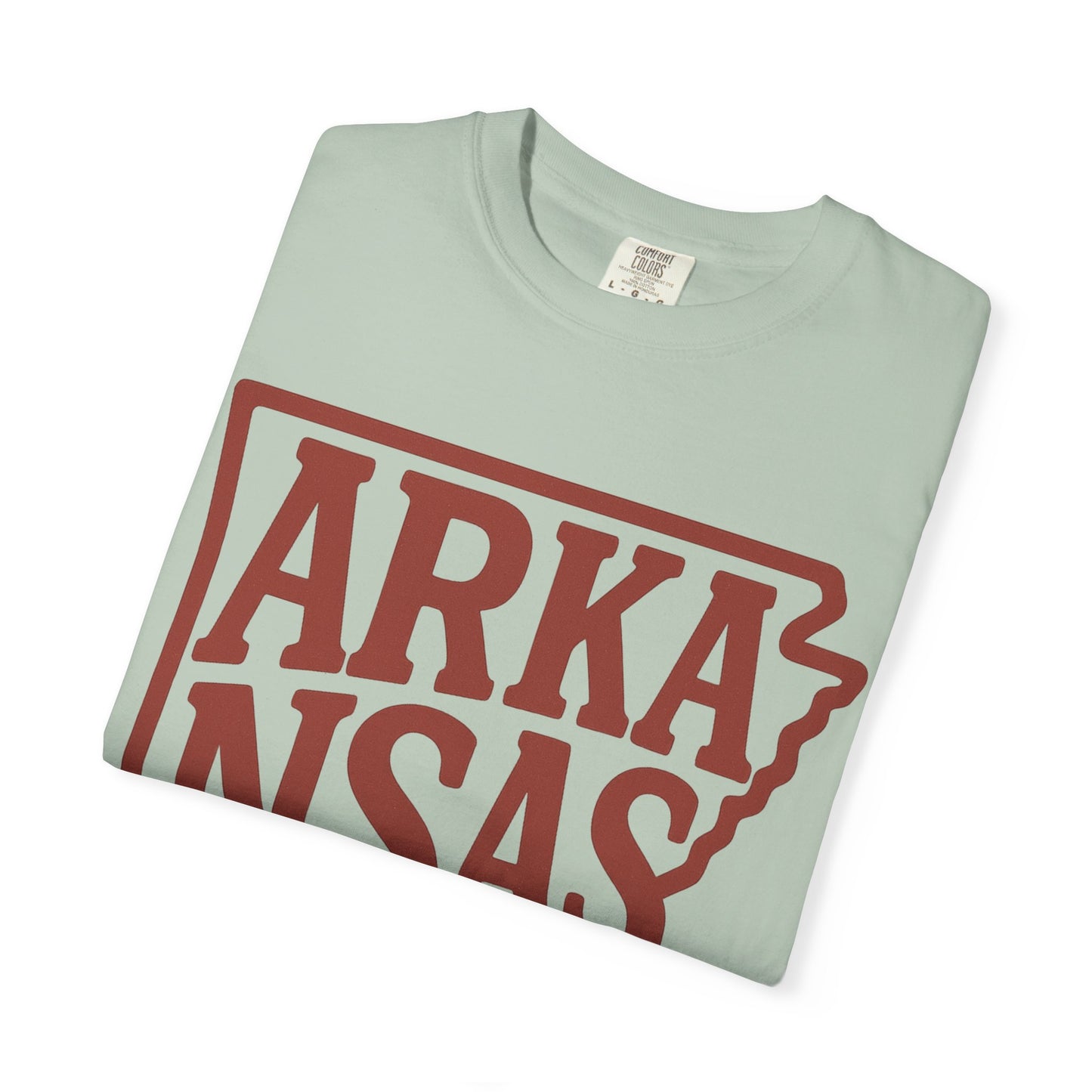ARKANSAS Block Letter Tee | Comfort Colors® | Rooted South Threads