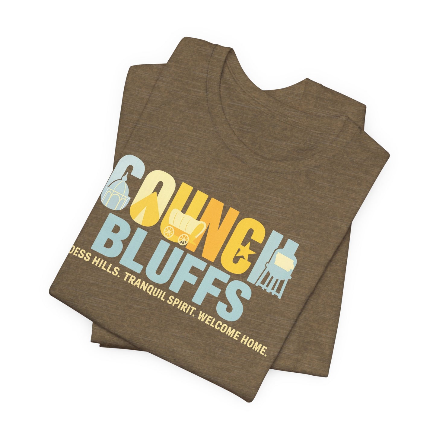 Council Bluffs T-Shirt – Loess Hills Pride & Iowa Heartland Tee | Rooted South Threads