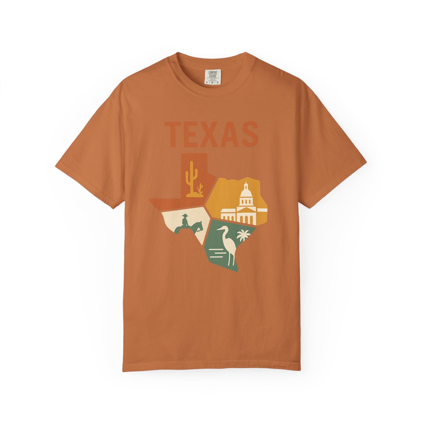 Texas State Icons Shirt – Western, Coastal & Capitol Pride Tee| Comfort Colors Tee| Comfort Colors® | Rooted South Threads