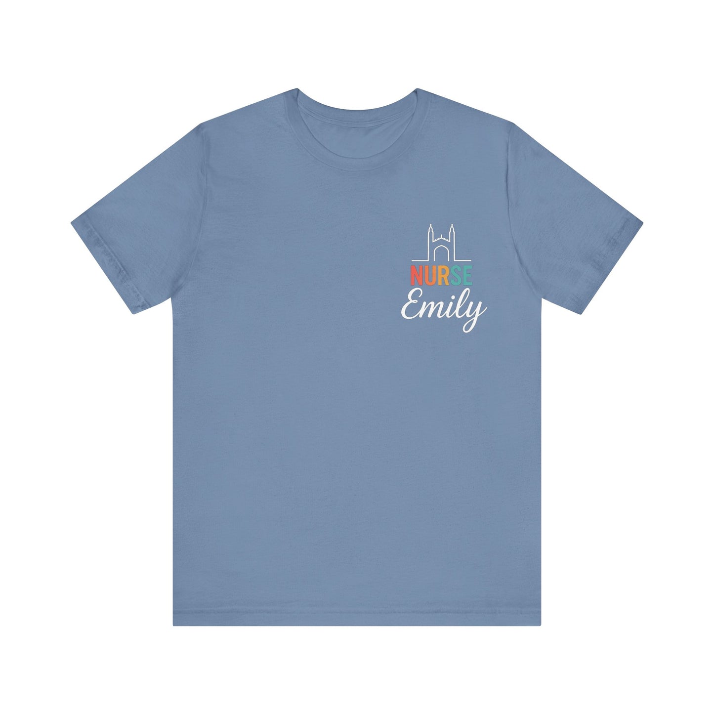 Nurse Emily Cambridge UK Skyline Shirt – Personalized Nurse Tee
