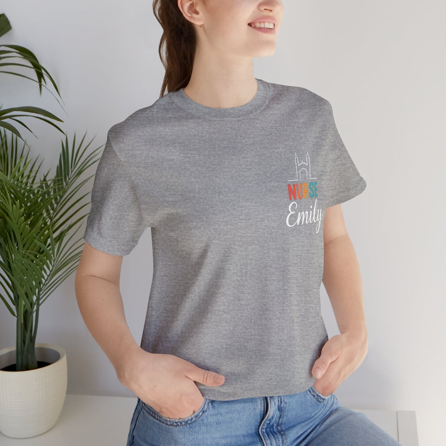 Nurse Emily Cambridge UK Skyline Shirt – Personalized Nurse Tee
