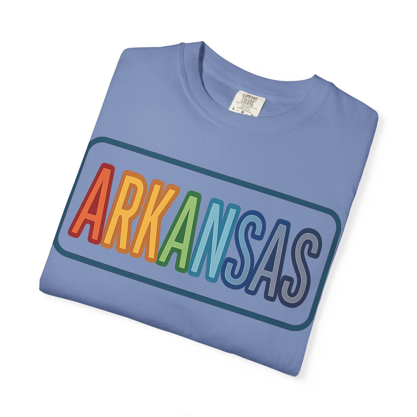 ARKANSAS Rainbow Letter Tee