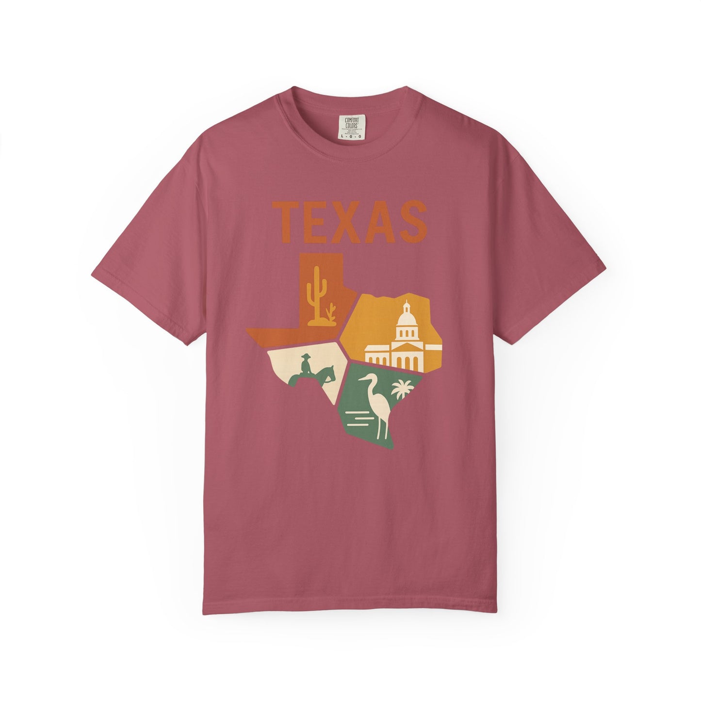 Texas State Icons Shirt – Western, Coastal & Capitol Pride Tee| Comfort Colors Tee| Comfort Colors® | Rooted South Threads