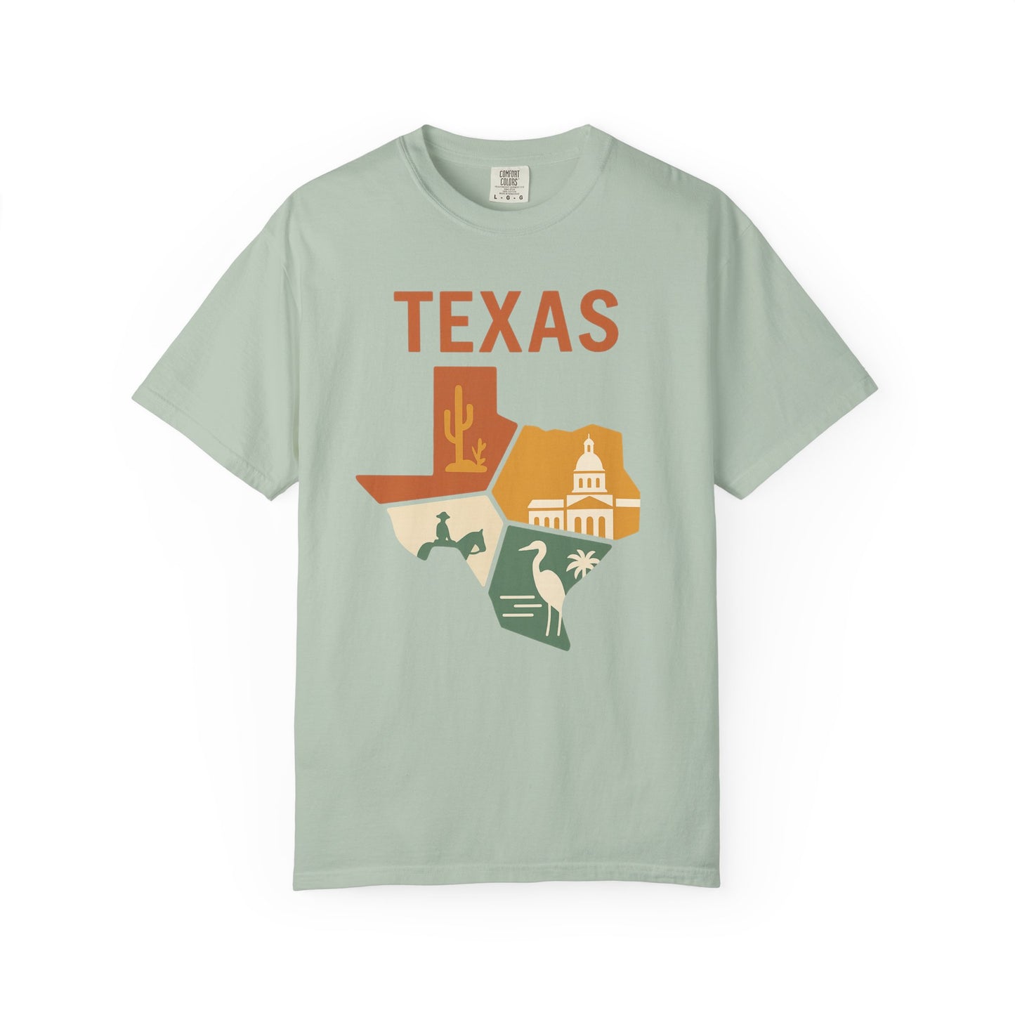 Texas State Icons Shirt – Western, Coastal & Capitol Pride Tee| Comfort Colors Tee| Comfort Colors® | Rooted South Threads