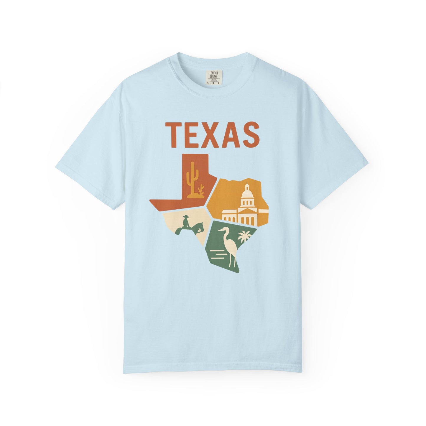 Texas State Icons Shirt – Western, Coastal & Capitol Pride Tee| Comfort Colors Tee| Comfort Colors® | Rooted South Threads
