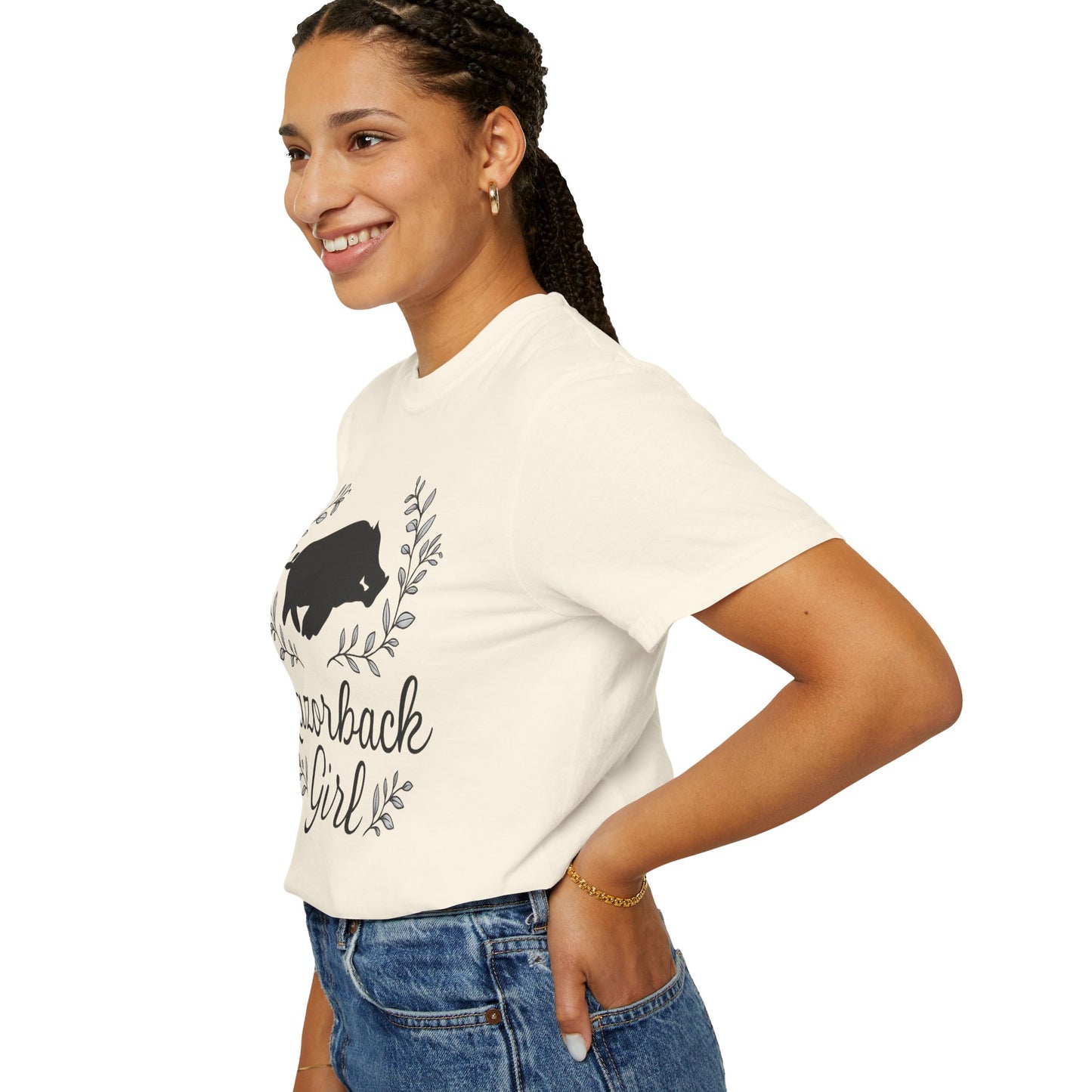 ARKANSAS Razorback Girl Tee – Arkansas Pride Meets Feminine Charm