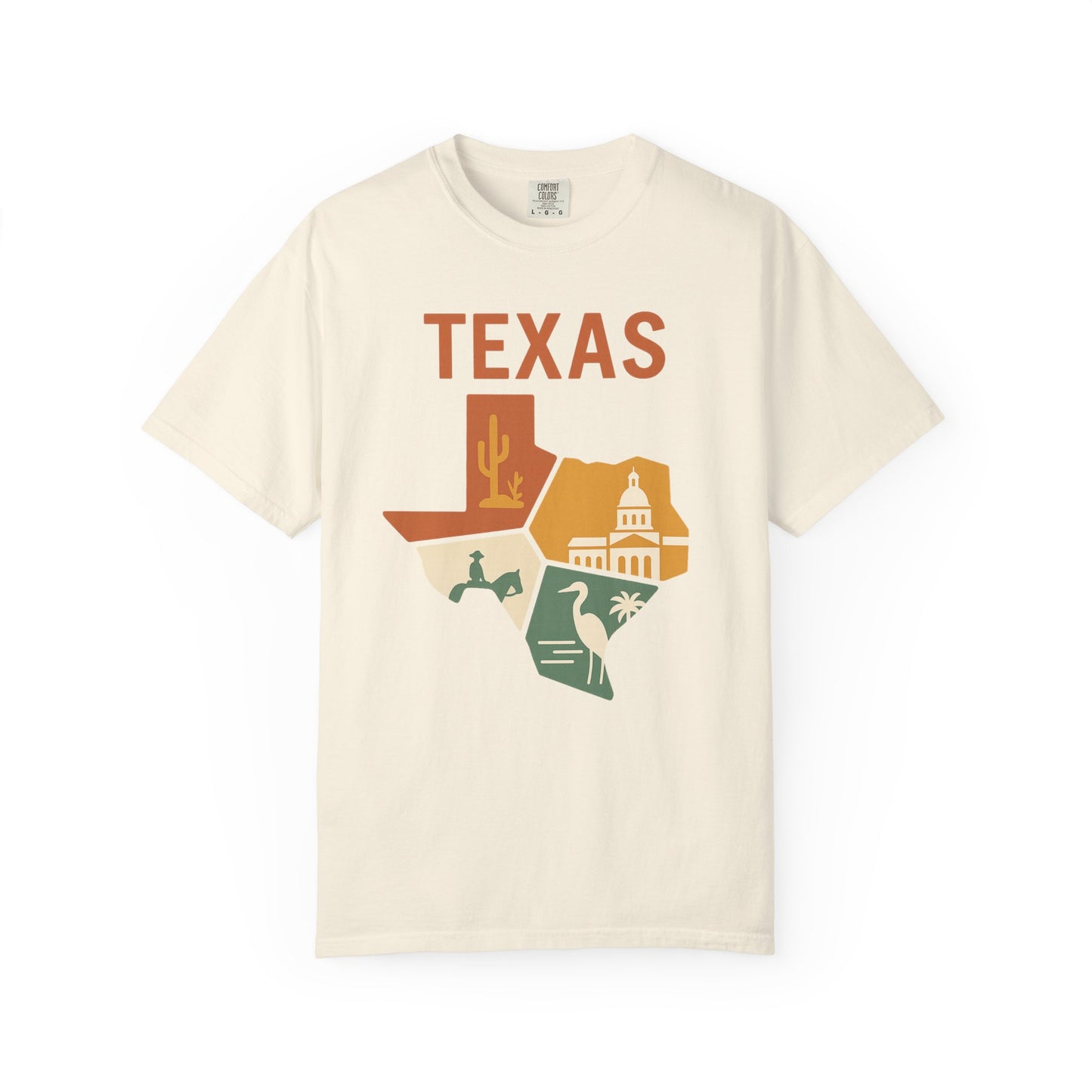 Texas State Icons Shirt – Western, Coastal & Capitol Pride Tee| Comfort Colors Tee| Comfort Colors® | Rooted South Threads