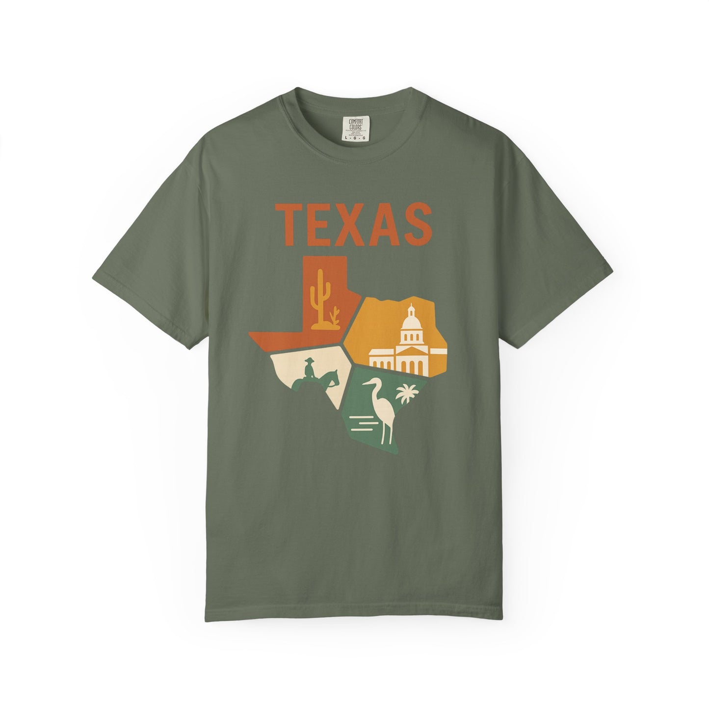 Texas State Icons Shirt – Western, Coastal & Capitol Pride Tee| Comfort Colors Tee| Comfort Colors® | Rooted South Threads