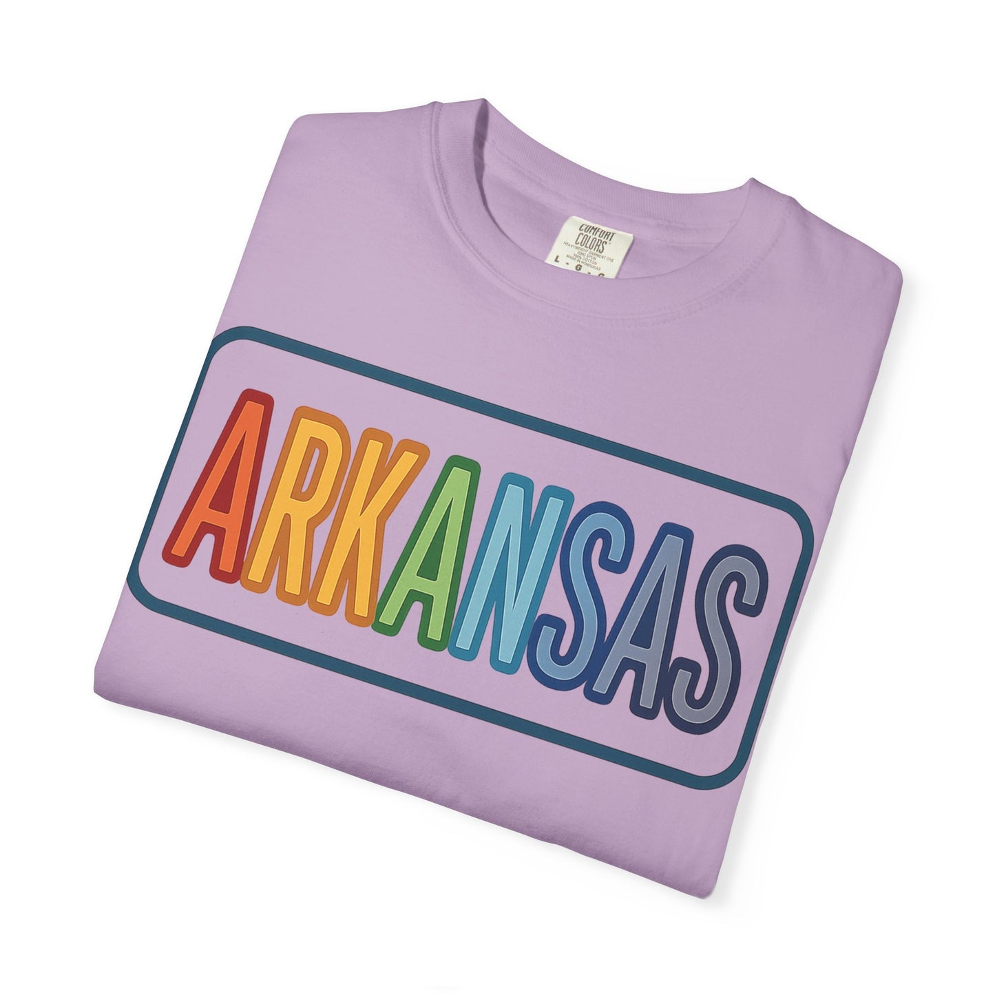 ARKANSAS Rainbow Tulle Letter Tee