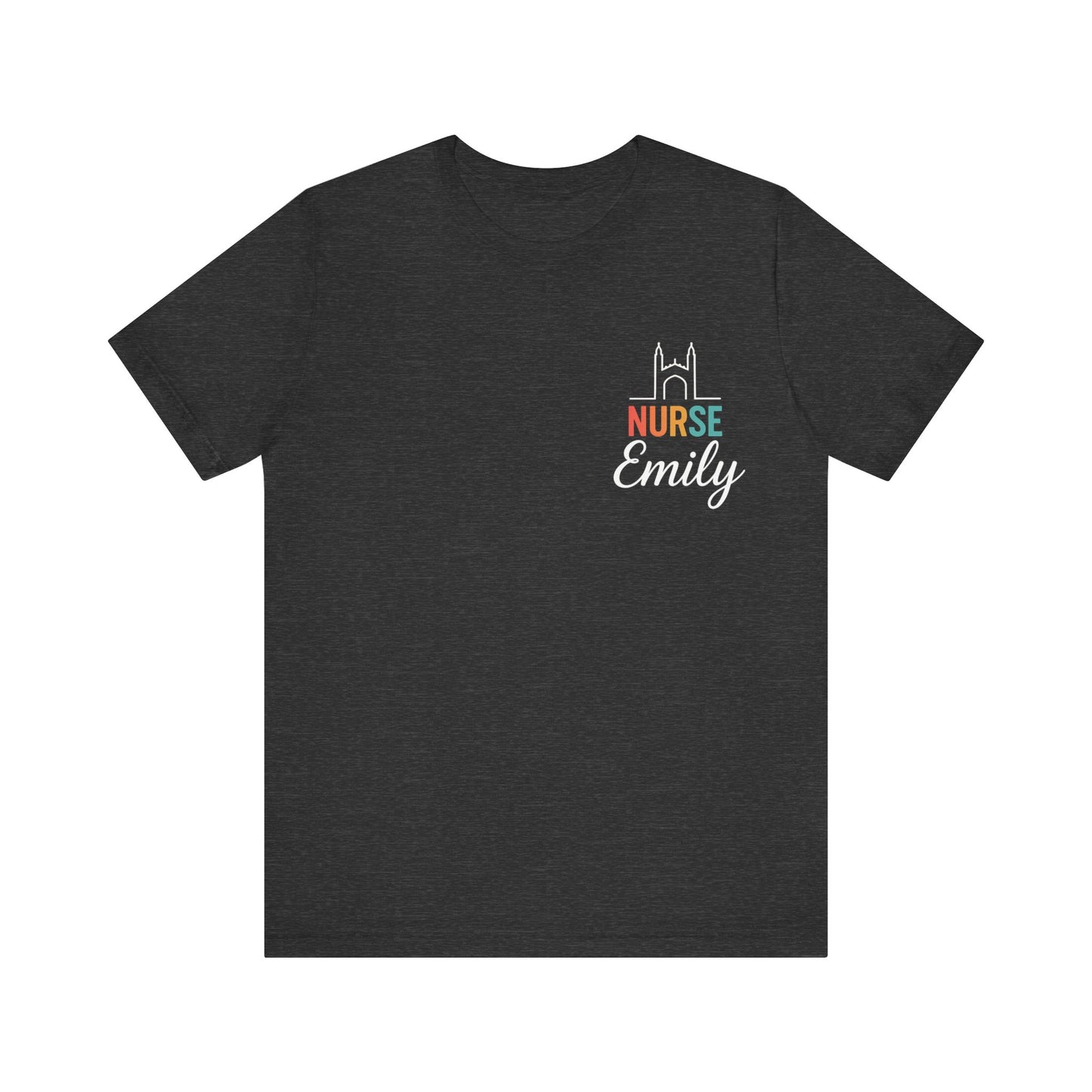 Nurse Emily Cambridge UK Skyline Shirt – Personalized Nurse Tee