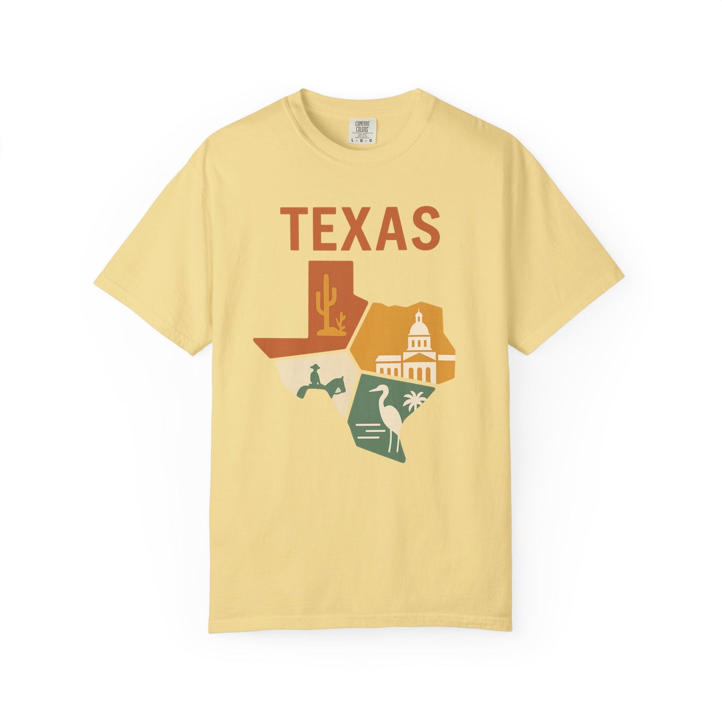 Texas State Icons Shirt – Western, Coastal & Capitol Pride Tee| Comfort Colors Tee| Comfort Colors® | Rooted South Threads