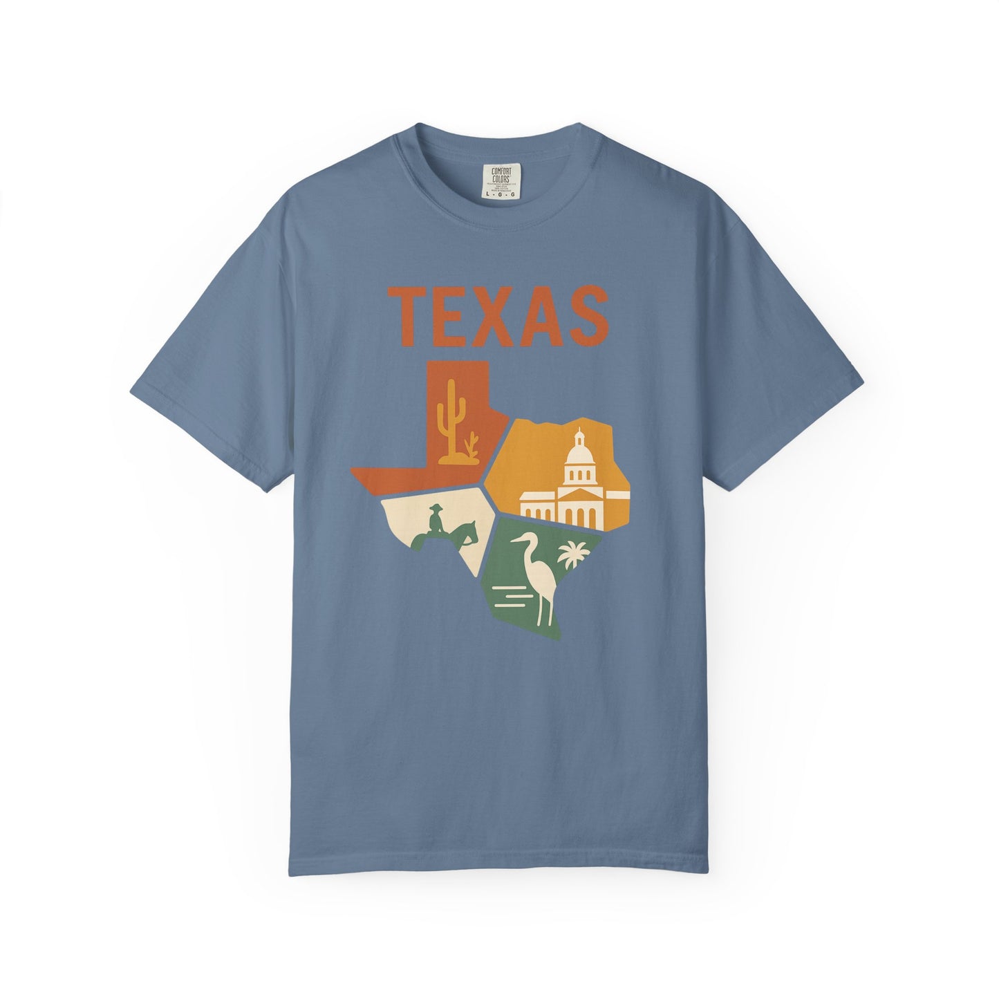 Texas State Icons Shirt – Western, Coastal & Capitol Pride Tee| Comfort Colors Tee| Comfort Colors® | Rooted South Threads