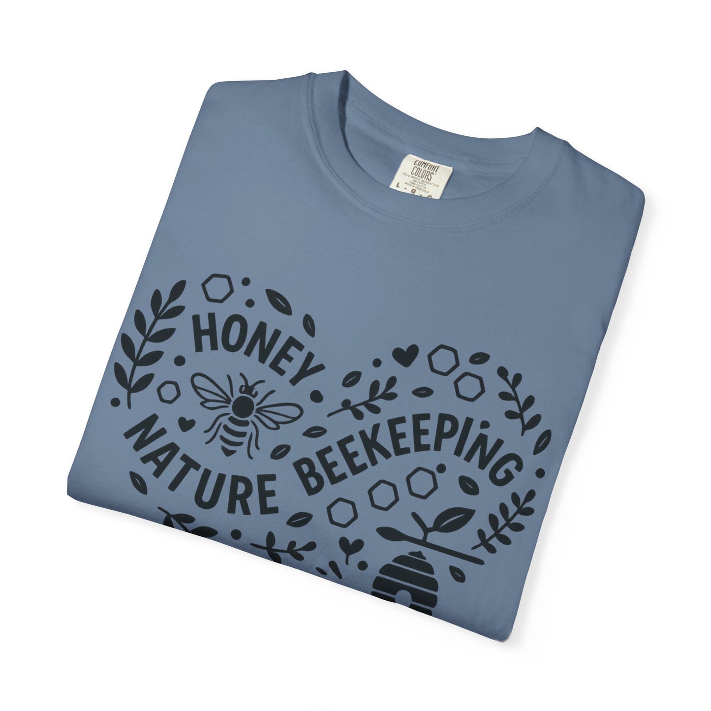 Beekeeping Heart Shirt – Honey Bee Nature Lover Graphic Tee – Sustainable Apiary Comfort Colors Style | Comfort Colors Graphic T-Shirt