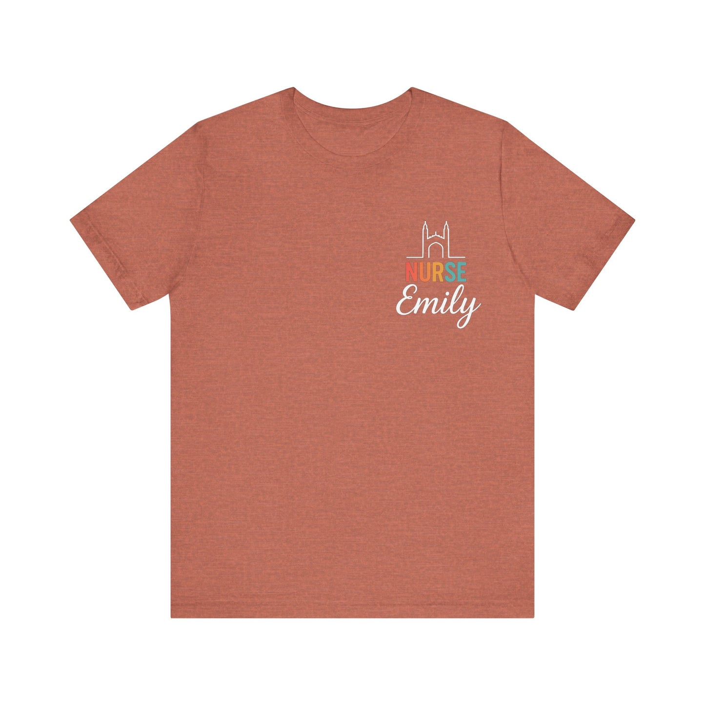 Nurse Emily Cambridge UK Skyline Shirt – Personalized Nurse Tee