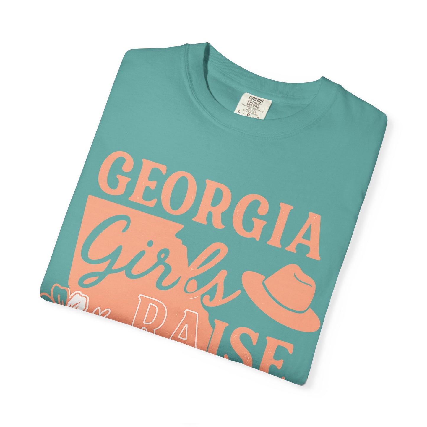 Georgia Girls Raise Tough Kids Shirt | Southern Mom Pride Tee | Comfort Colors Graphic T-Shirt