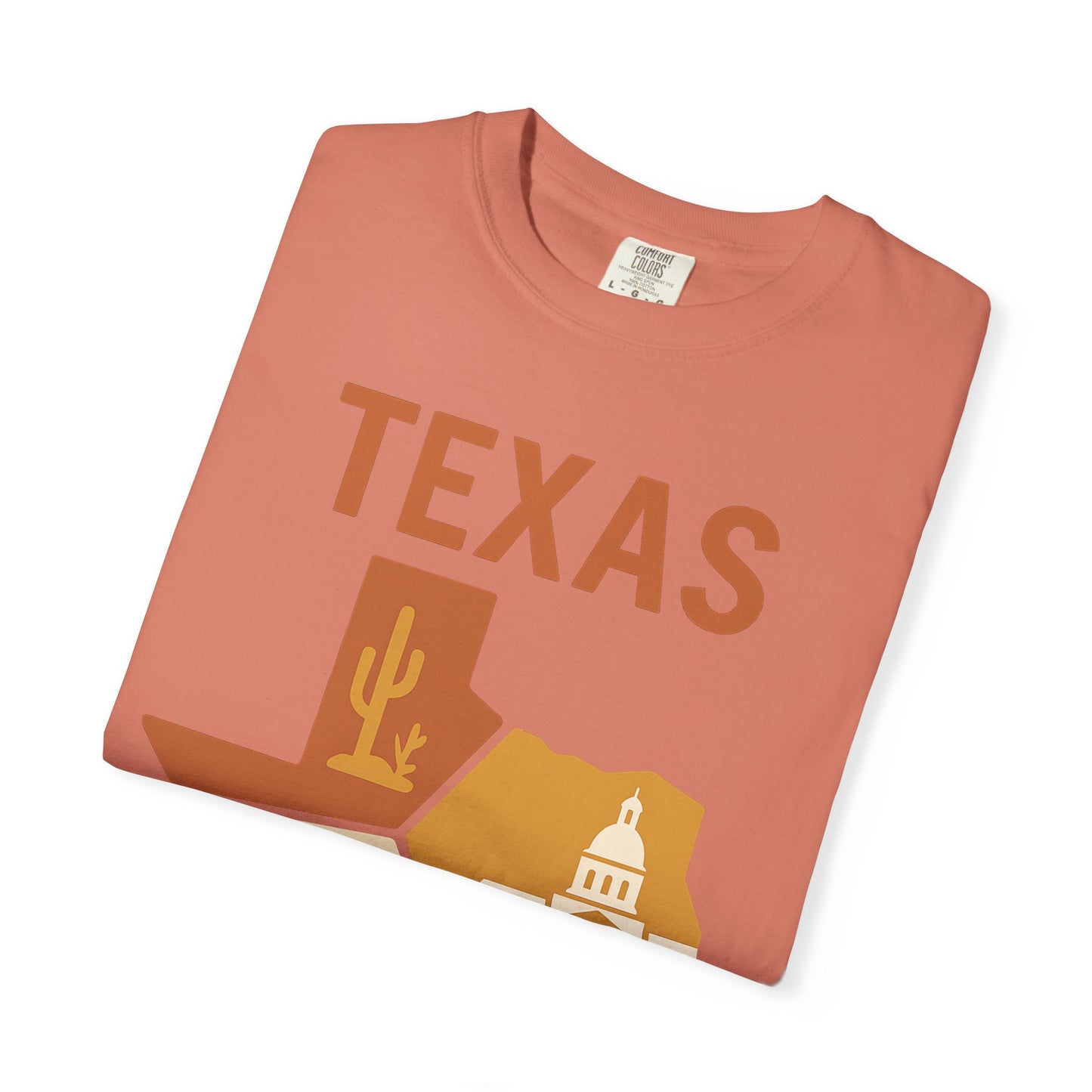 Texas Origami State Shirt | Lone Star Pride Tee with Iconic Scenes | Comfort Colors® | Rooted South Threads