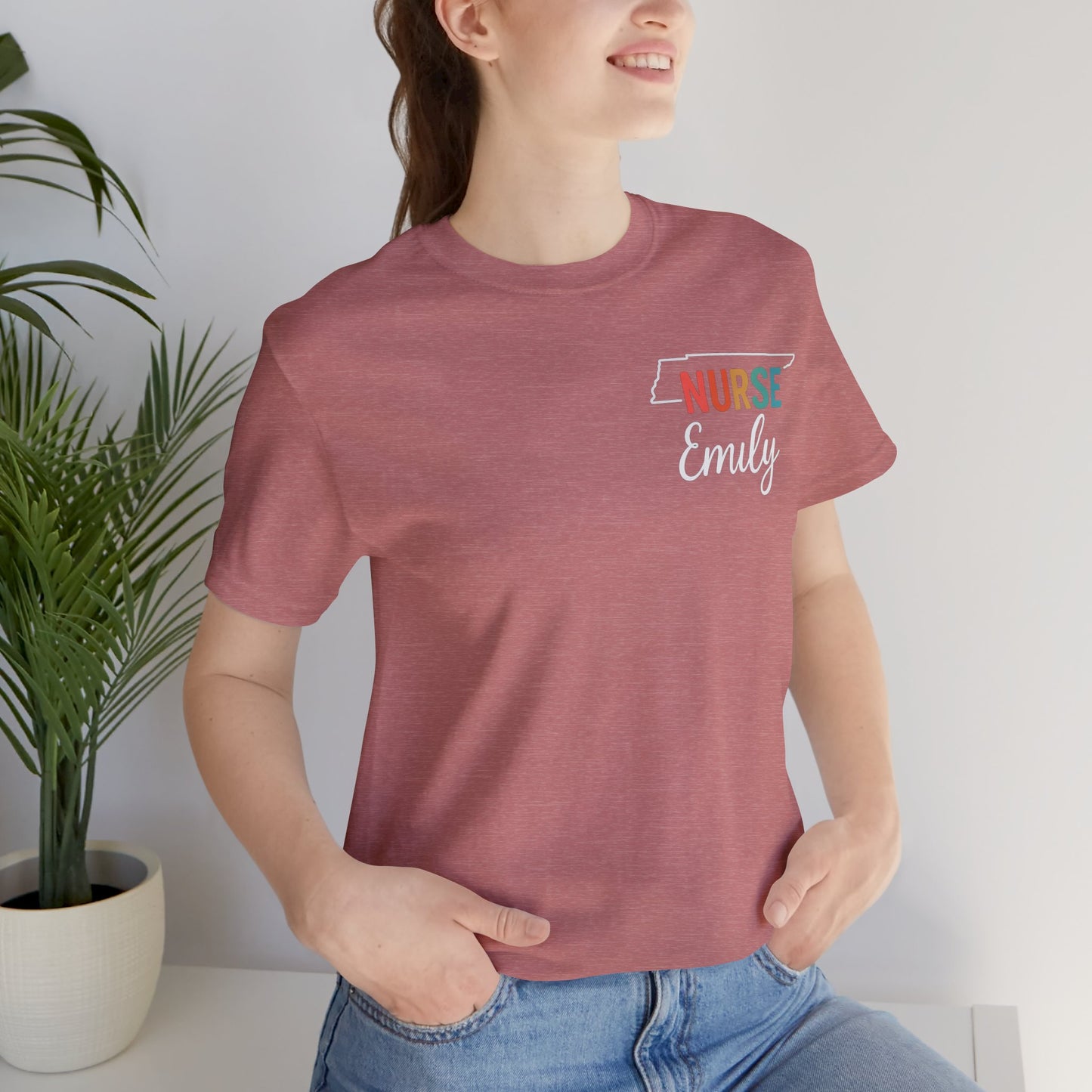 Tennessee Nurse Shirt – Personalized State Pride Tee for Nurses with Personalized Name