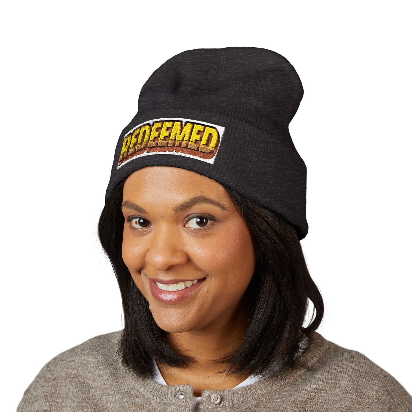 Redeemed Retro Beanie | Faith-Inspired Winter Hat by Rooted South Threads