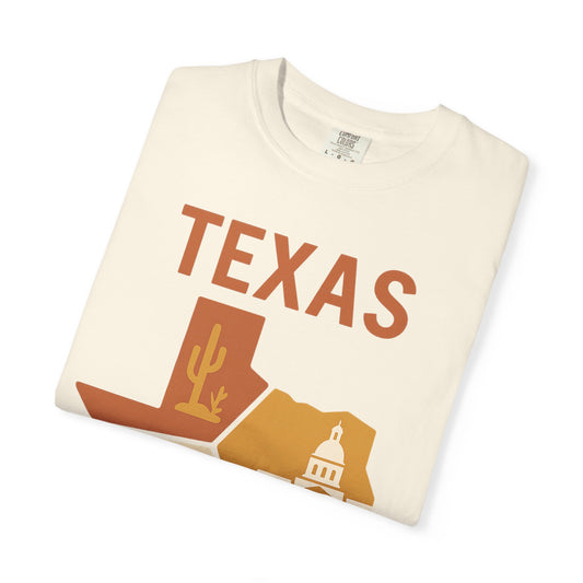 Texas Origami State Shirt | Lone Star Pride Tee with Iconic Scenes | Comfort Colors® | Rooted South Threads