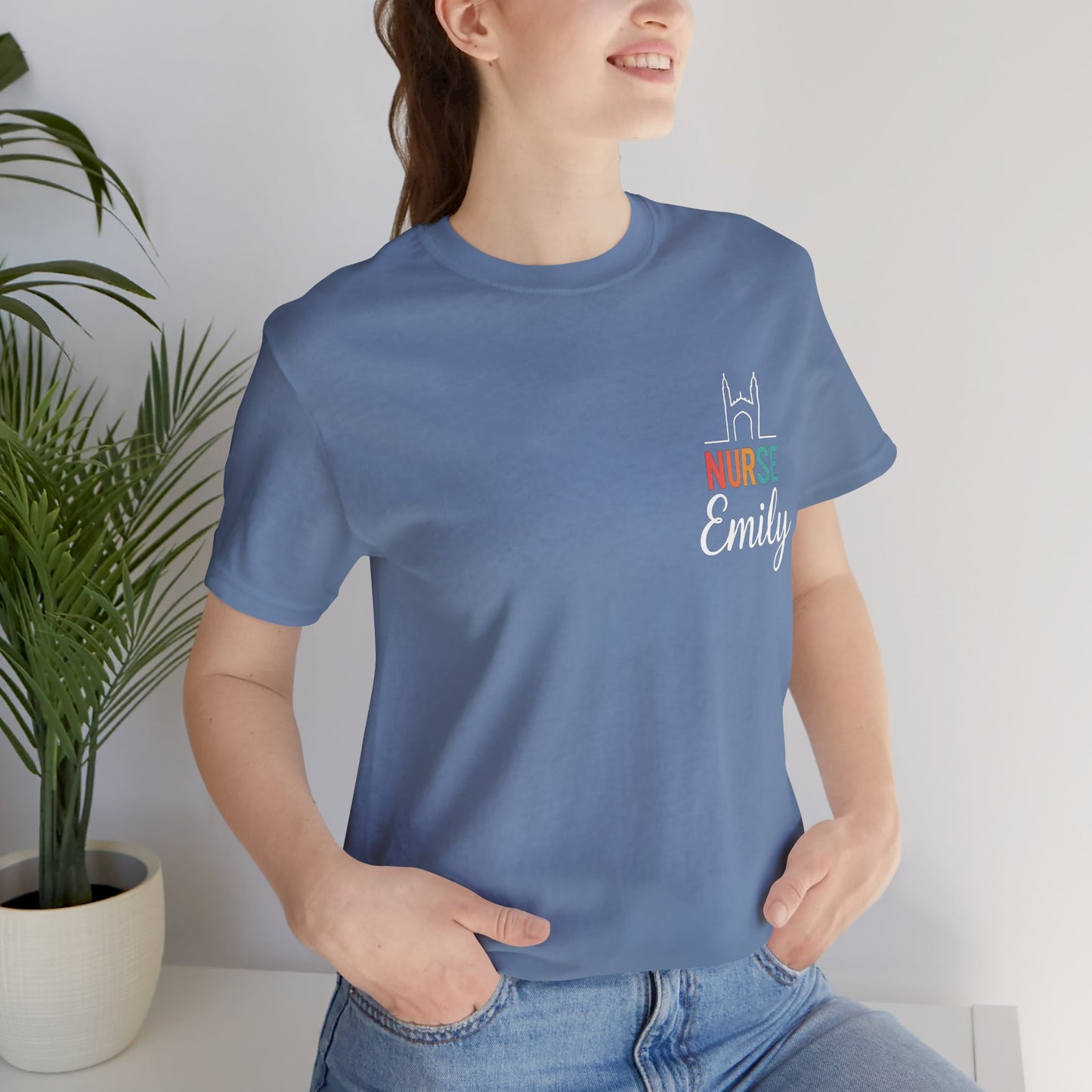 Nurse Emily Cambridge UK Skyline Shirt – Personalized Nurse Tee