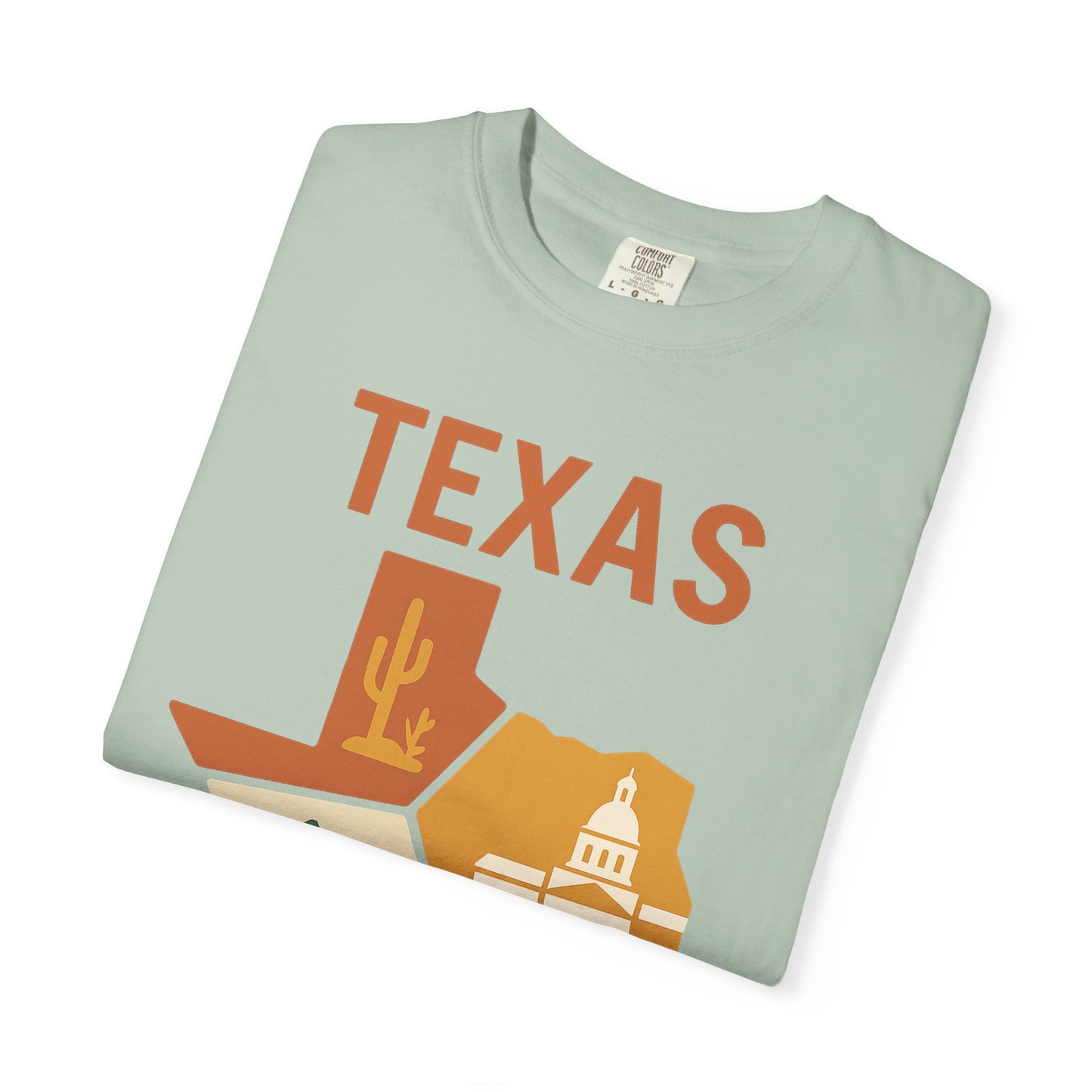 Texas State Icons Shirt – Western, Coastal & Capitol Pride Tee| Comfort Colors Tee| Comfort Colors® | Rooted South Threads