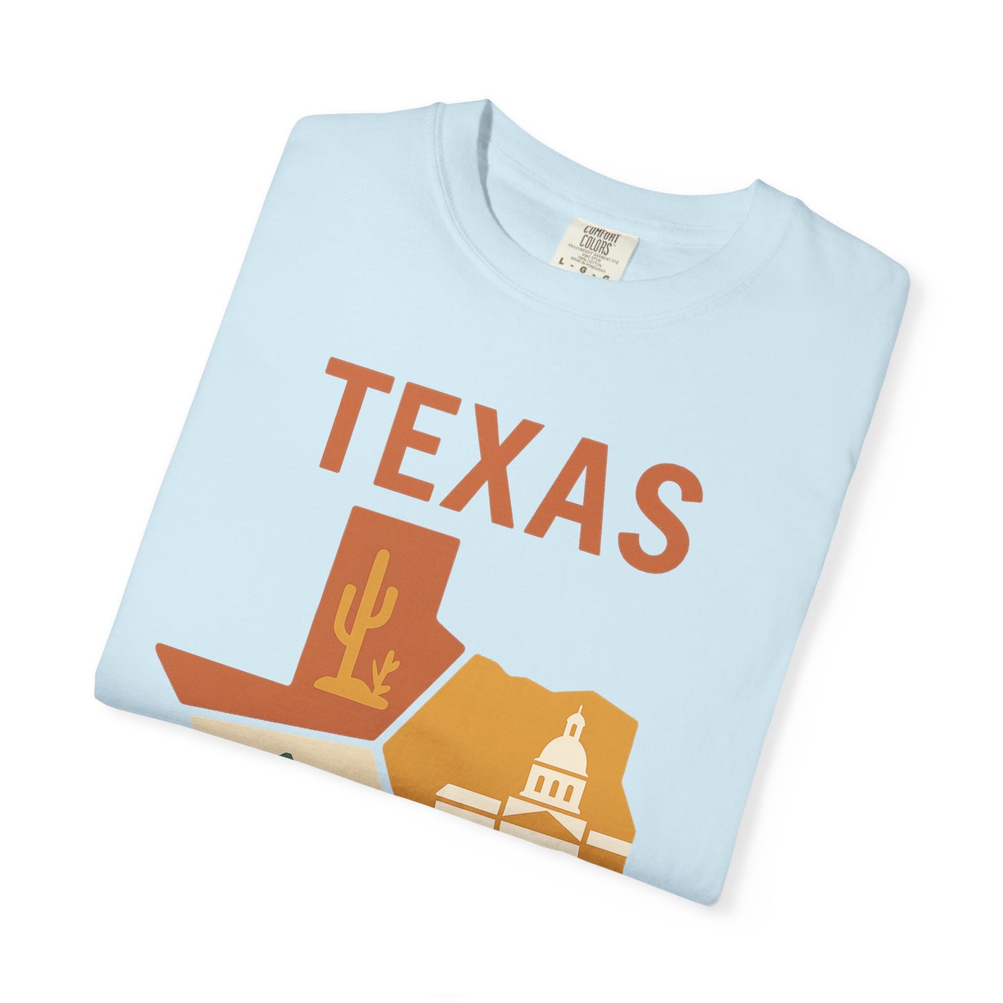 Texas State Icons Shirt – Western, Coastal & Capitol Pride Tee| Comfort Colors Tee| Comfort Colors® | Rooted South Threads