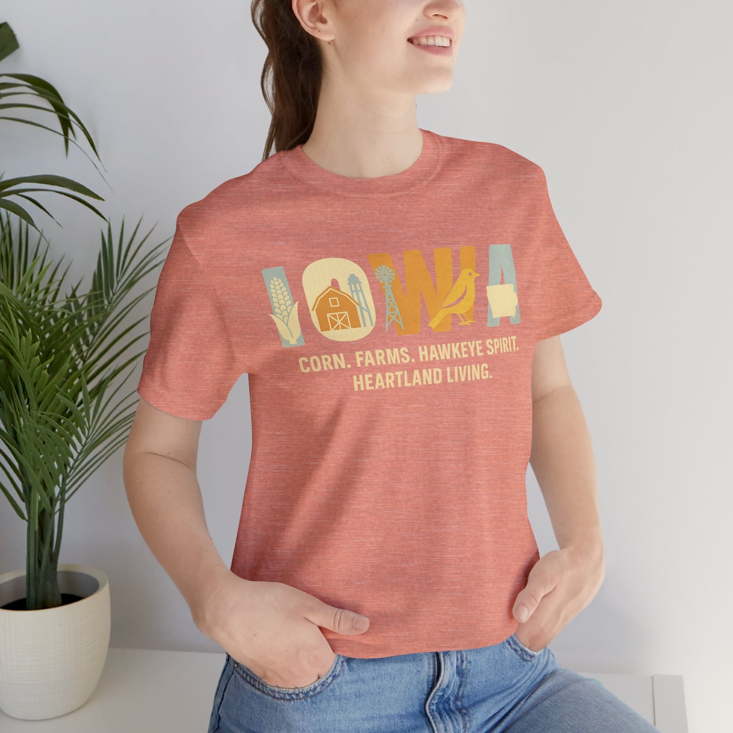 Iowa Retro Graphic T-Shirt – Corn, Farms, and Hawkeye Spirit Shirt | Rooted South Threads