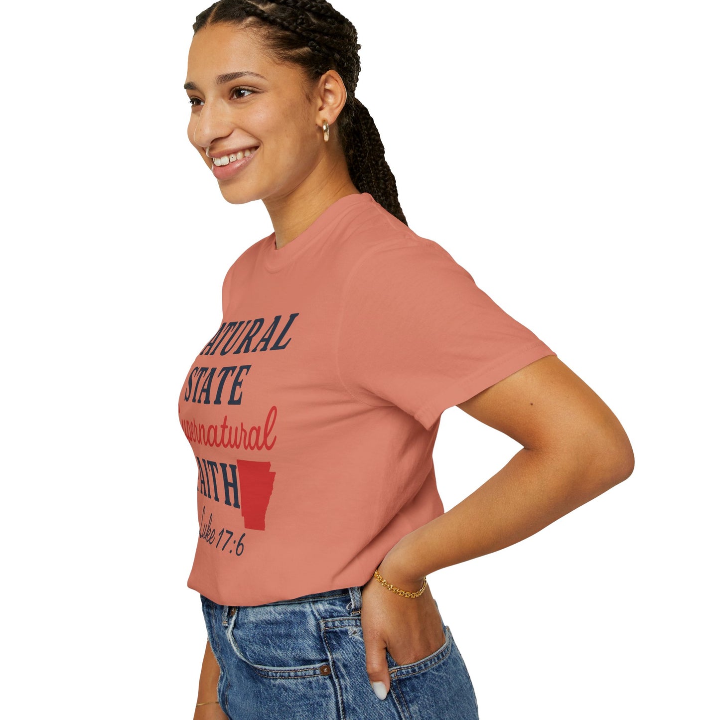 ARKANSAS Natural State, Supernatural Faith – Arkansas Scripture Tee