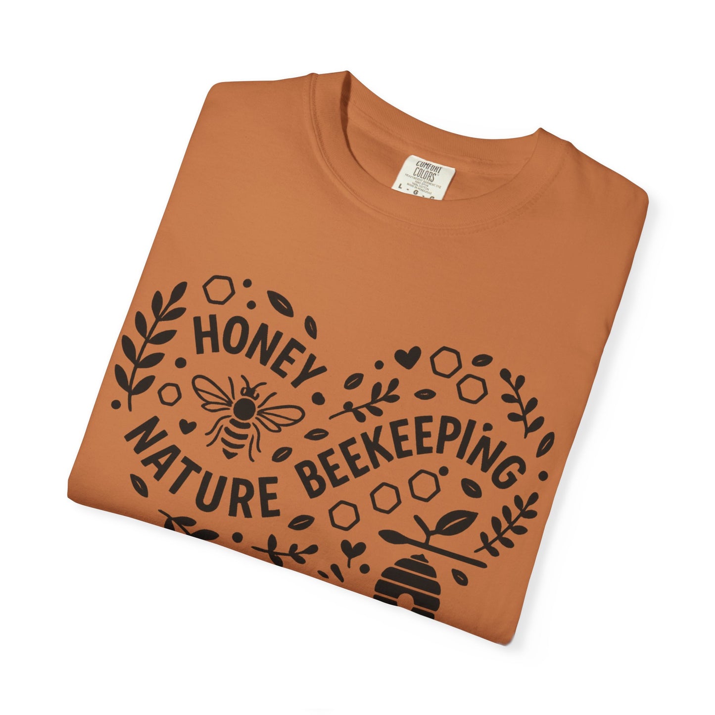 Beekeeping Heart Shirt – Honey Bee Nature Lover Graphic Tee – Sustainable Apiary Comfort Colors Style | Comfort Colors Graphic T-Shirt