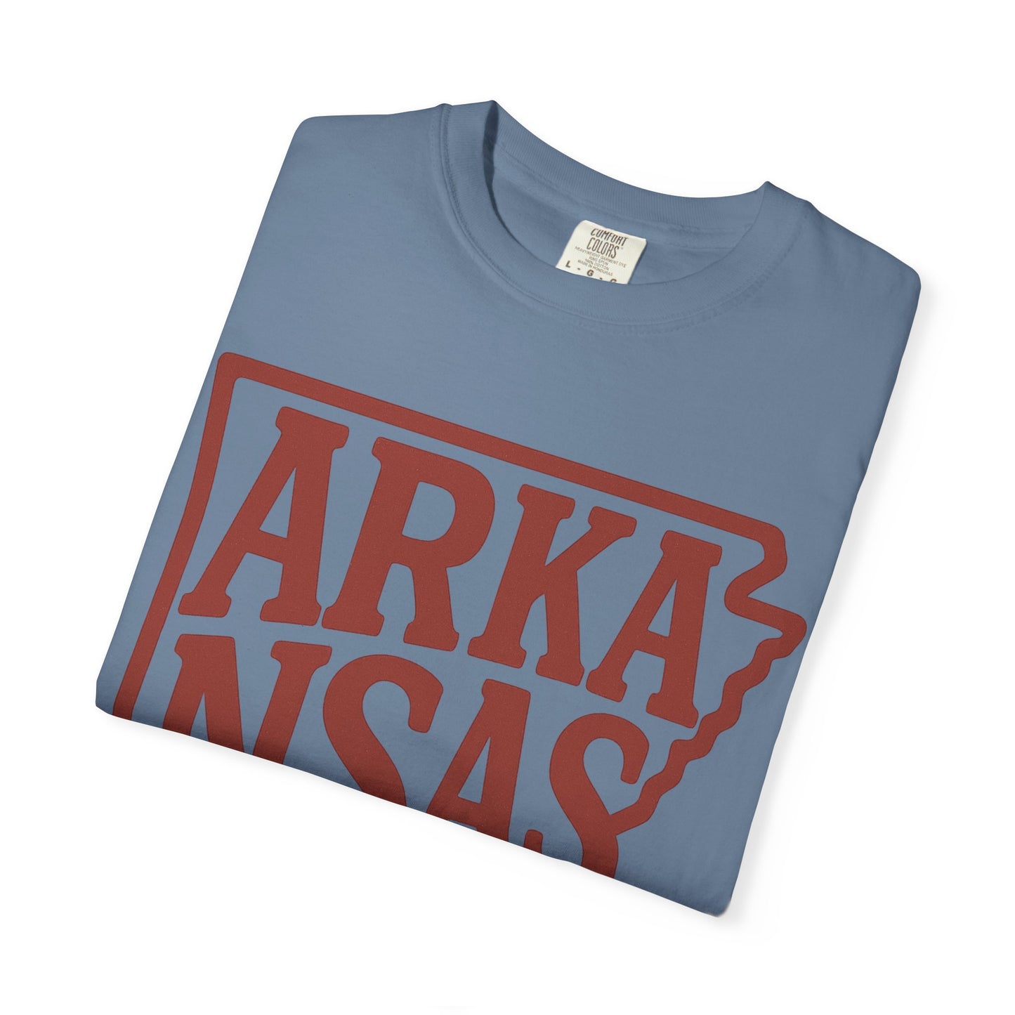 ARKANSAS Block Letter Tee | Comfort Colors® | Rooted South Threads