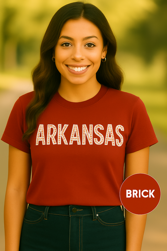 ARKANSAS Chevron Tee-Southern State Pride Tee | Comfort Colors® | Rooted South Threads