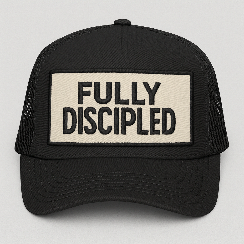 Fully Discipled Christian Hat | Faith Embroidered Baseball Cap | Rooted South Threads