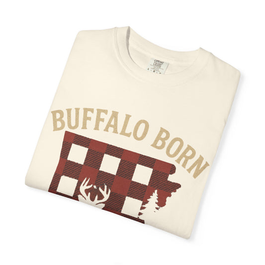Buffalo Born, Arkansas Bred Tee  | Comfort Colors® | Rooted South Threads