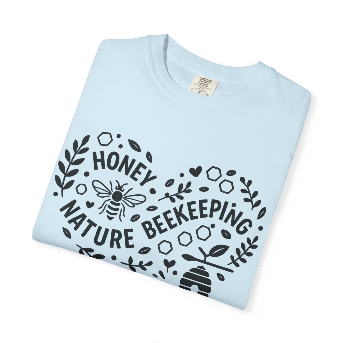 Beekeeping Heart Shirt – Honey Bee Nature Lover Graphic Tee – Sustainable Apiary Comfort Colors Style | Comfort Colors Graphic T-Shirt