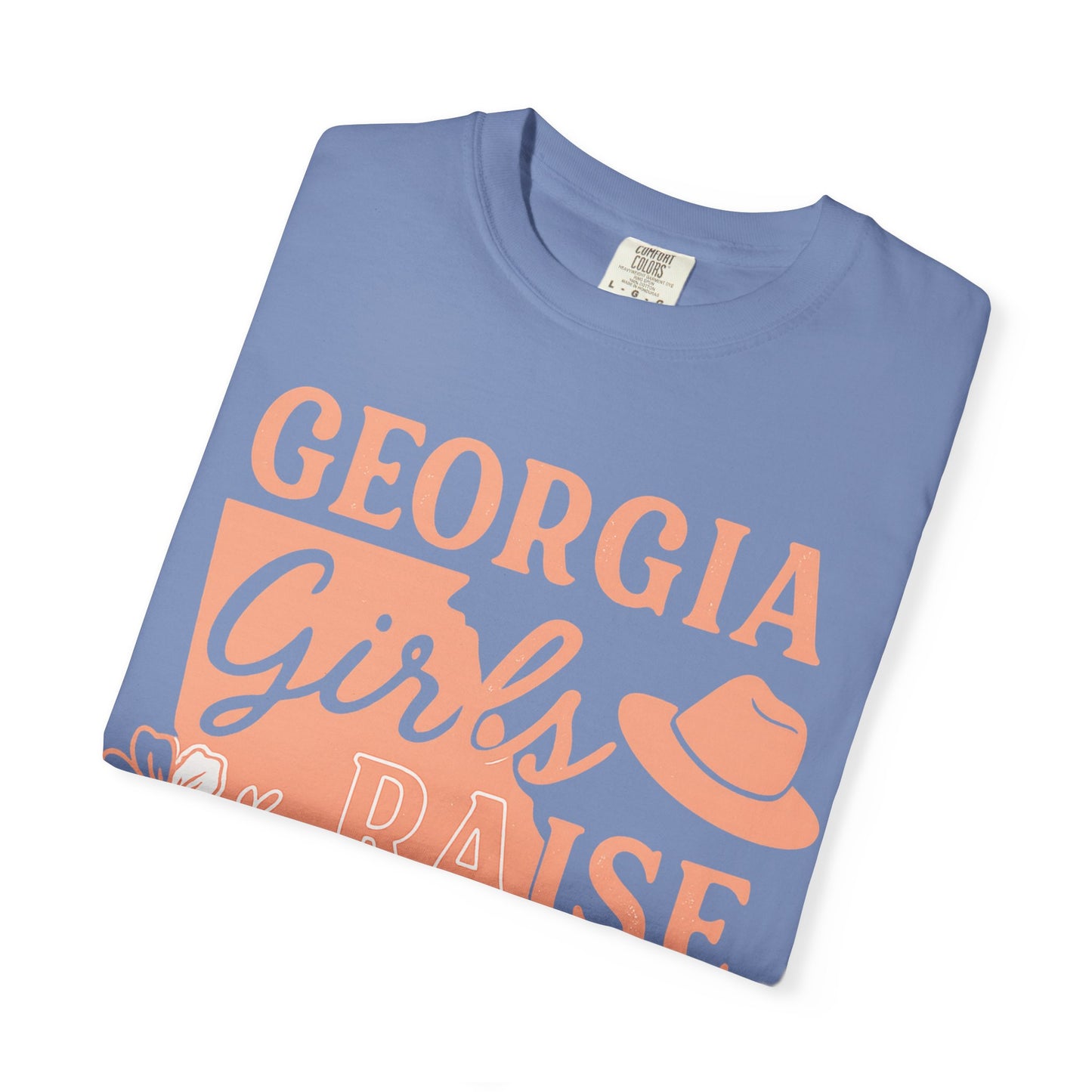 Georgia Girls Raise Tough Kids Shirt | Southern Mom Pride Tee | Comfort Colors Graphic T-Shirt