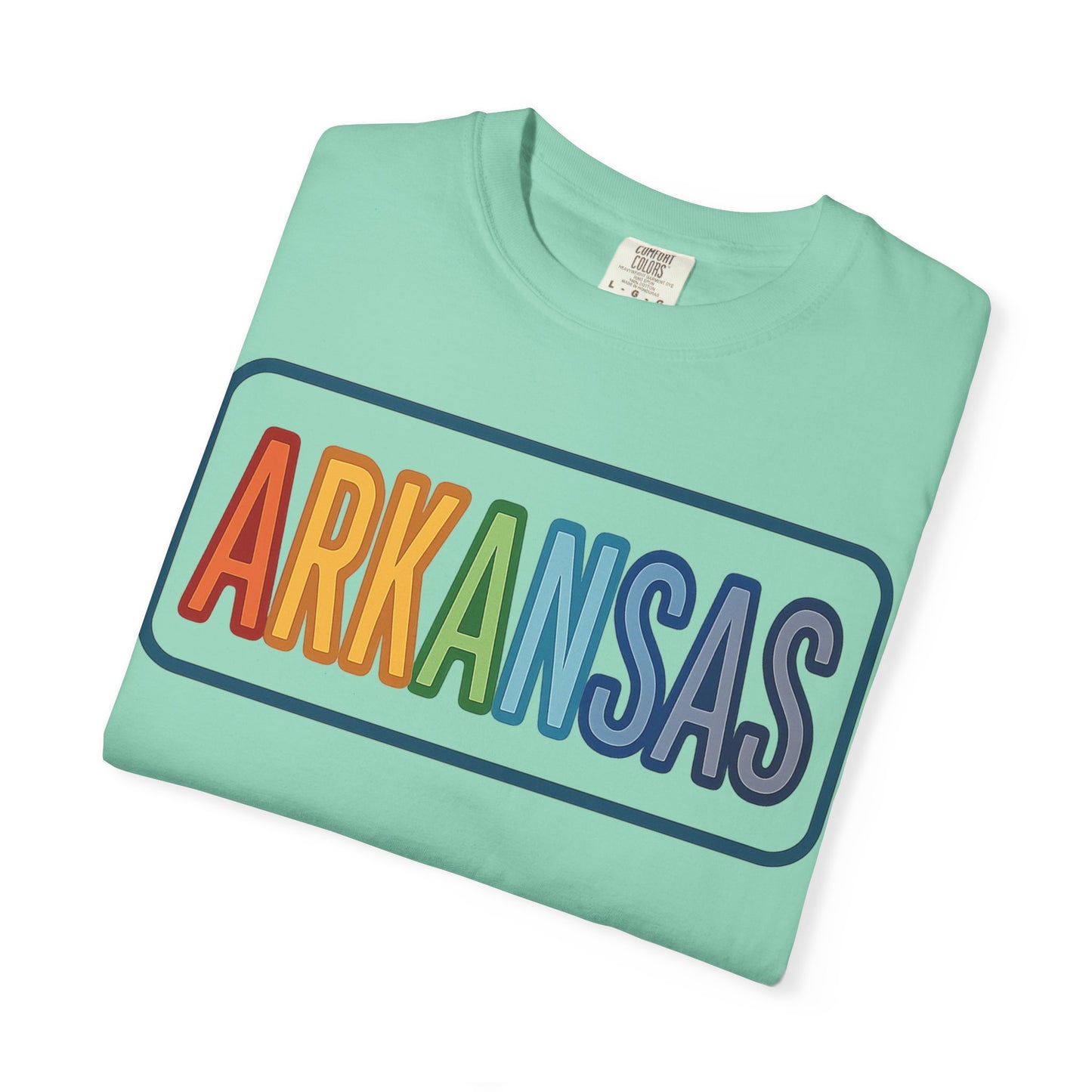 ARKANSAS Rainbow Tulle Letter Tee