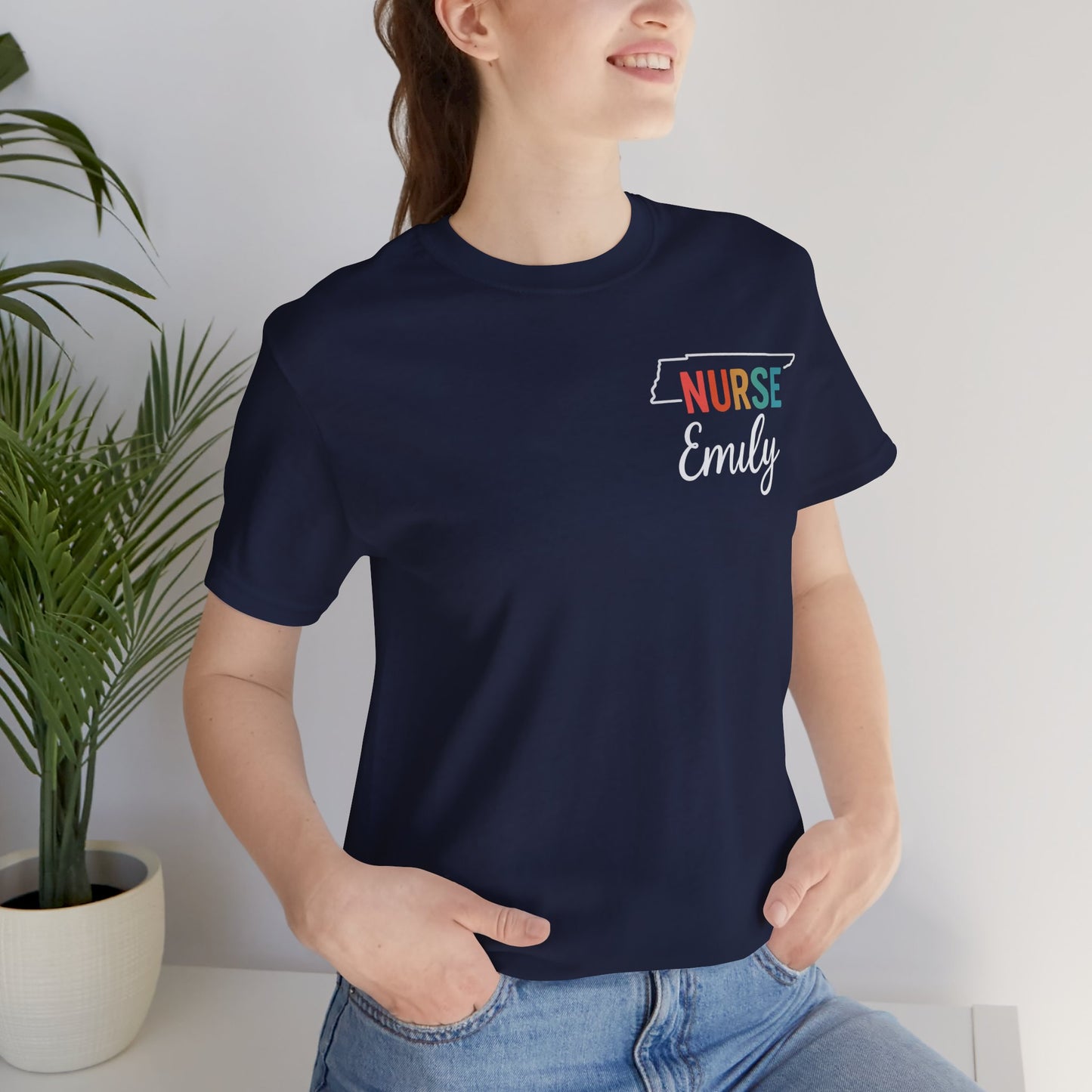 Tennessee Nurse Shirt – Personalized State Pride Tee for Nurses with Personalized Name