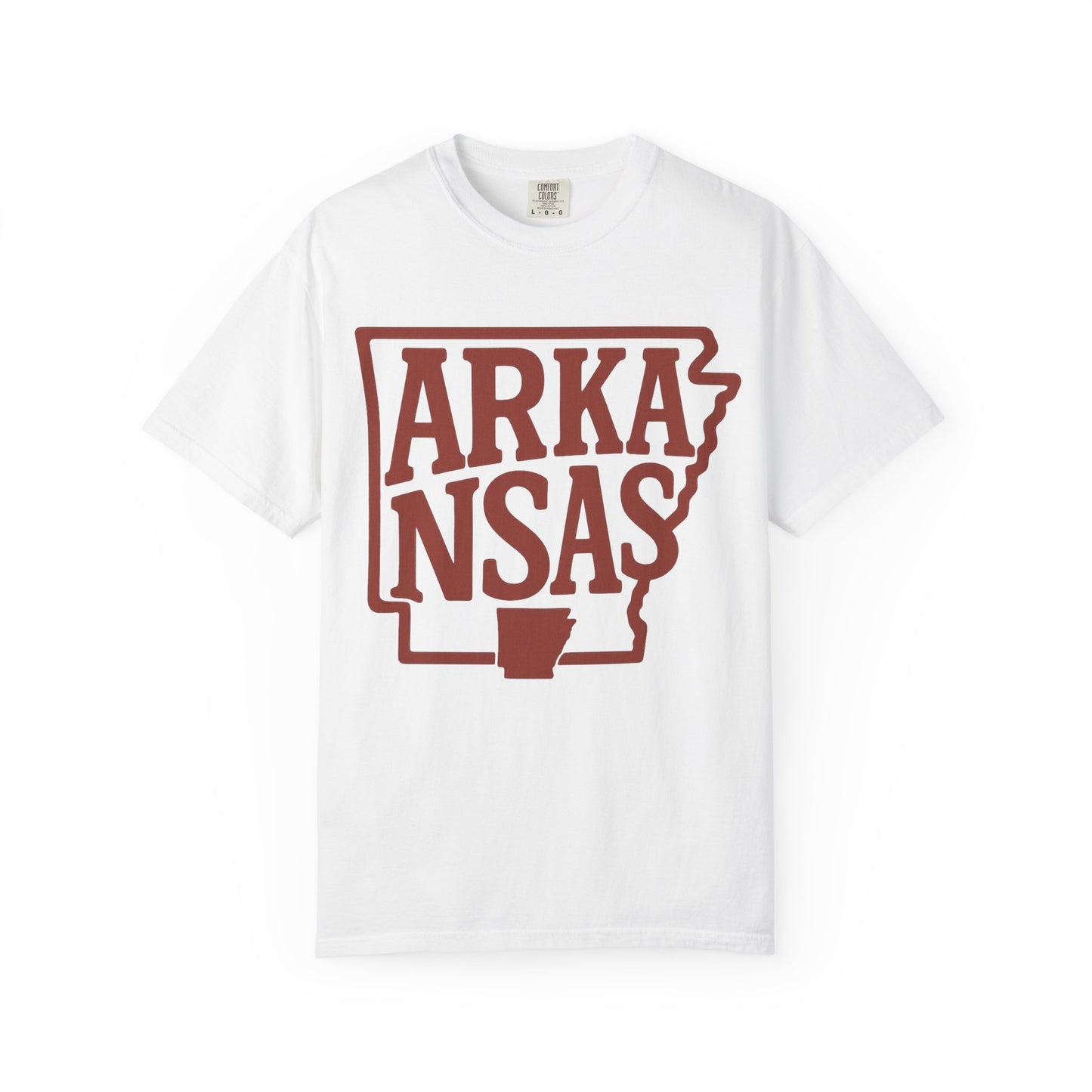 ARKANSAS Block Letter Tee – Rooted South Threads | Comfort Colors® | Rooted South Threads