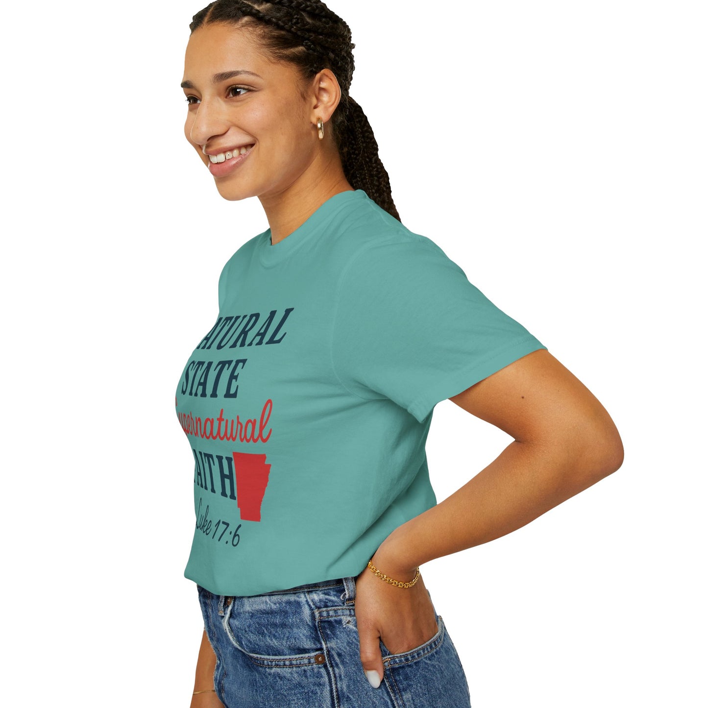 ARKANSAS Natural State, Supernatural Faith – Arkansas Scripture Tee