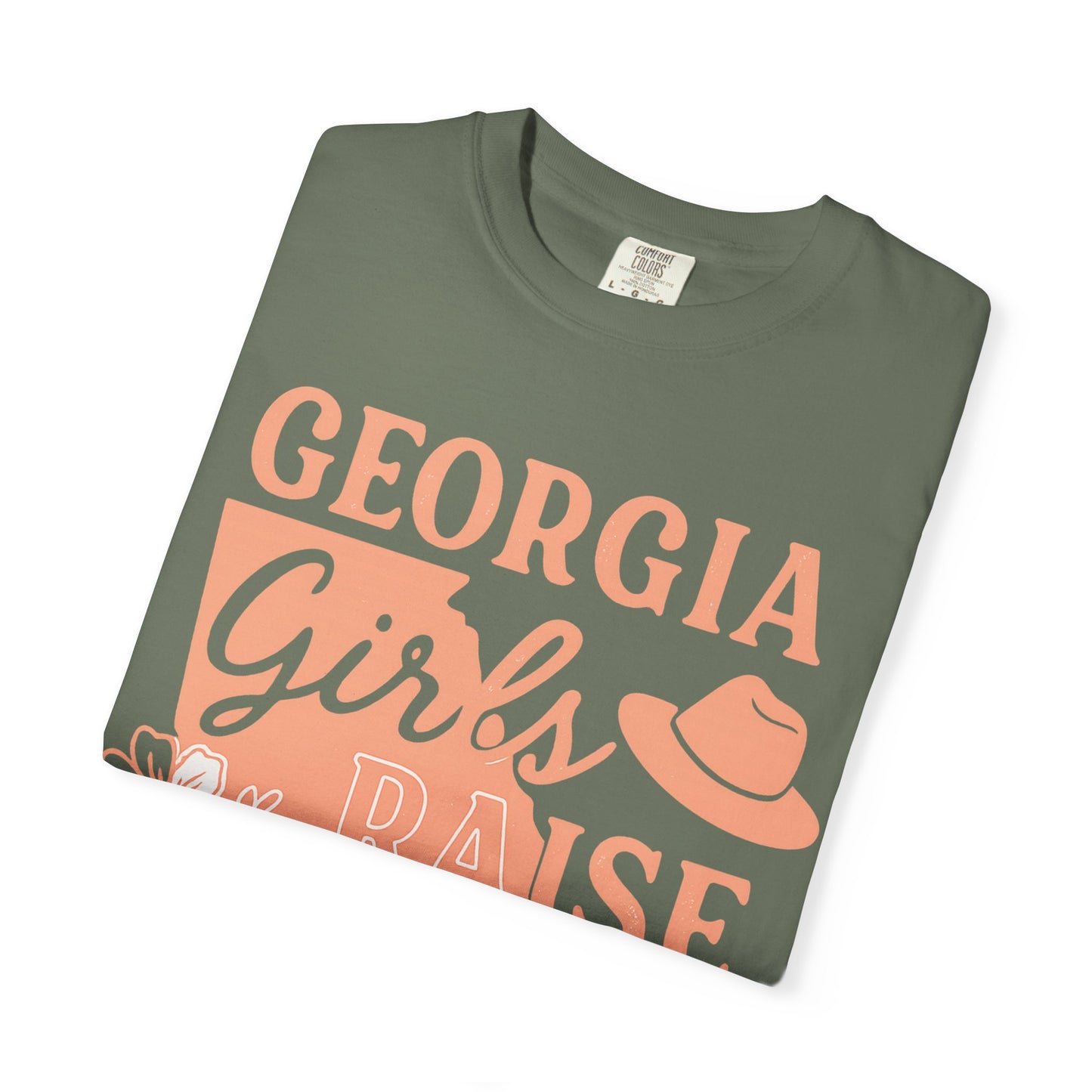 Georgia Girls Raise Tough Kids Shirt | Southern Mom Pride Tee | Comfort Colors Graphic T-Shirt