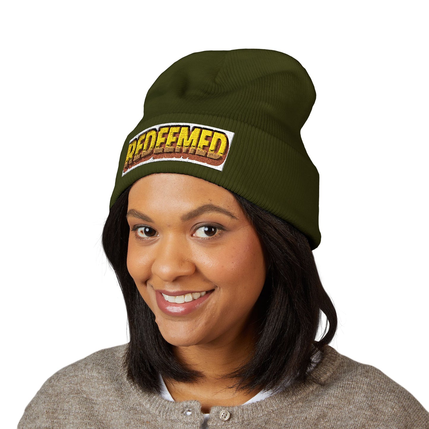 Redeemed Retro Beanie | Faith-Inspired Winter Hat by Rooted South Threads
