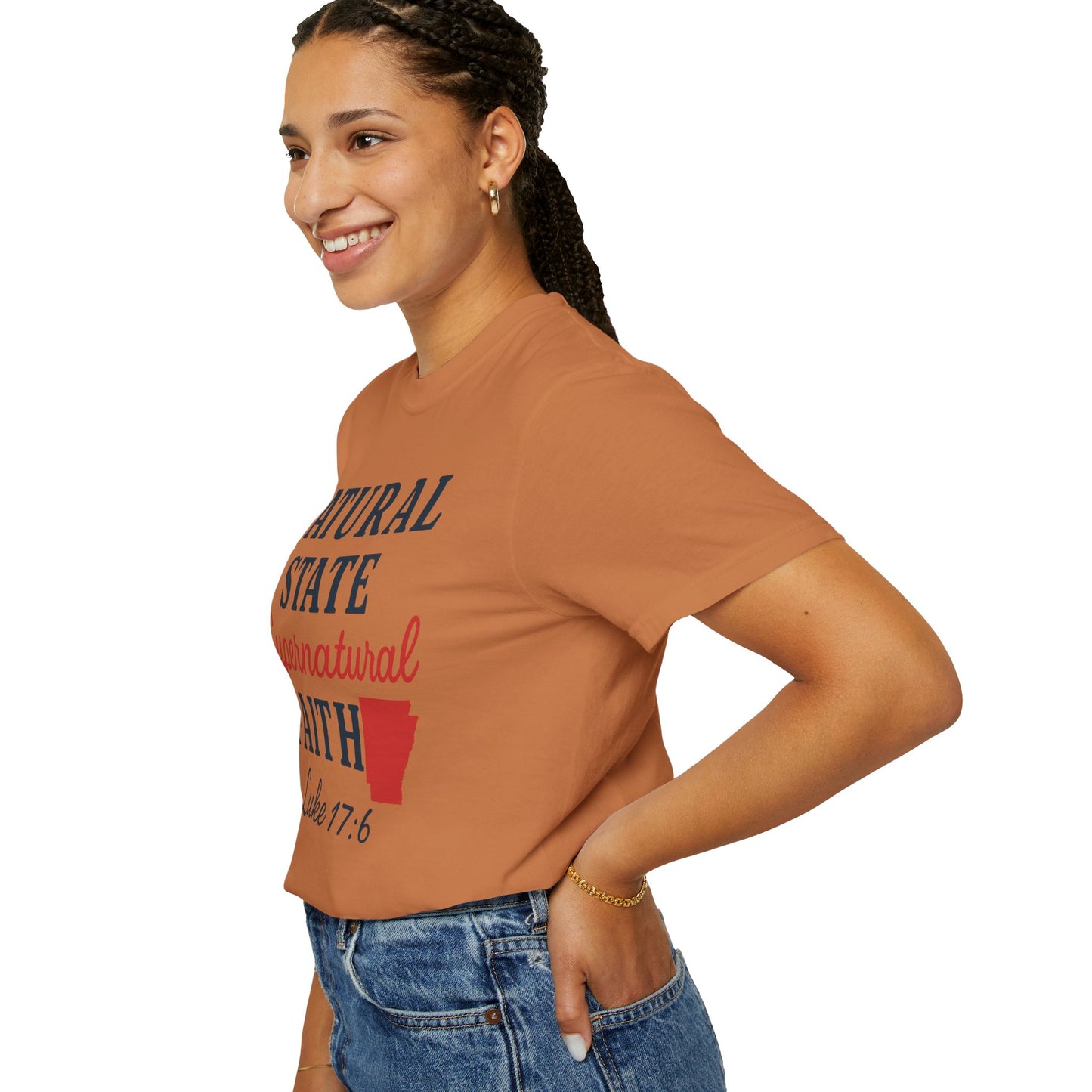 ARKANSAS Natural State, Supernatural Faith – Arkansas Scripture Tee