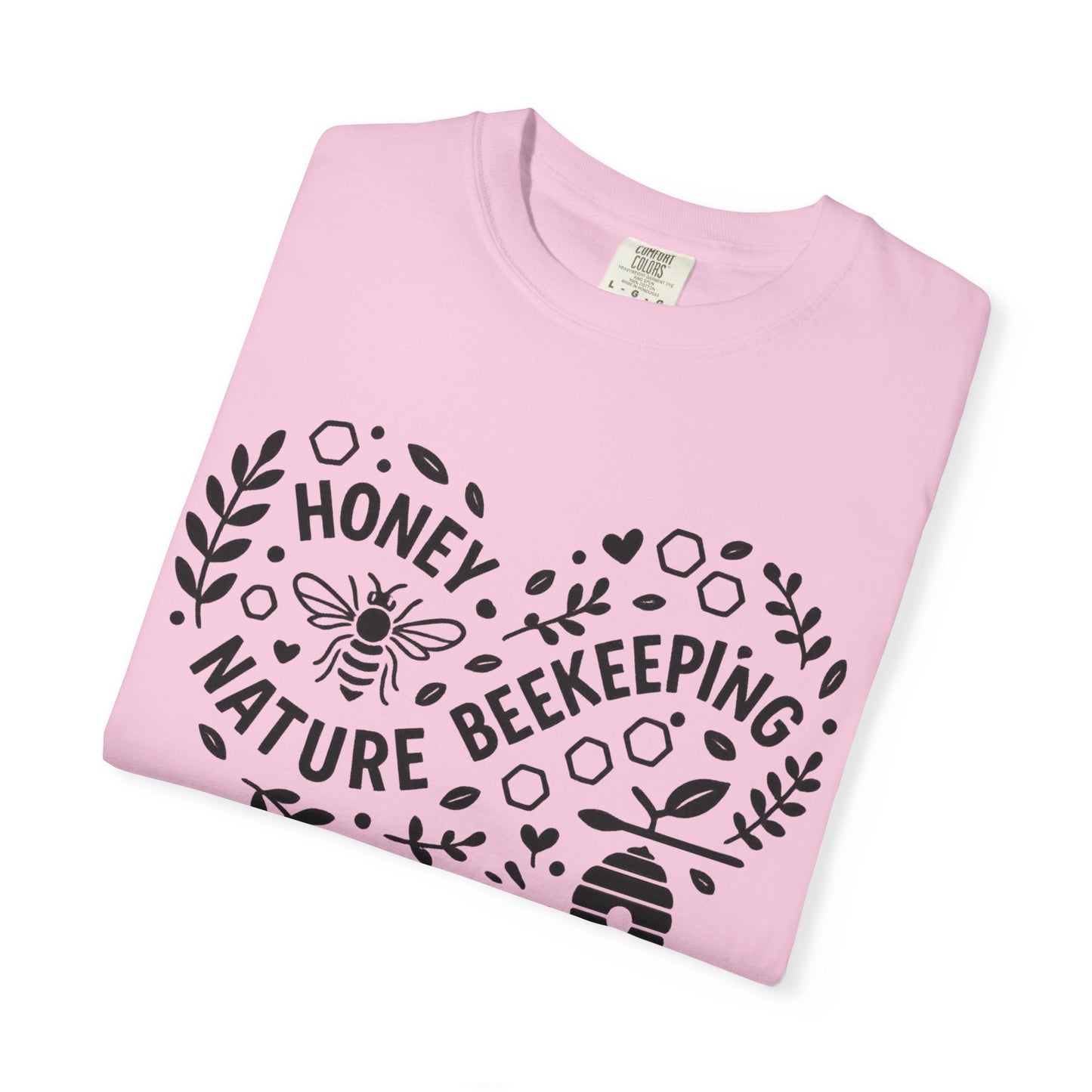 Beekeeping Heart Shirt – Honey Bee Nature Lover Graphic Tee – Sustainable Apiary Comfort Colors Style | Comfort Colors Graphic T-Shirt