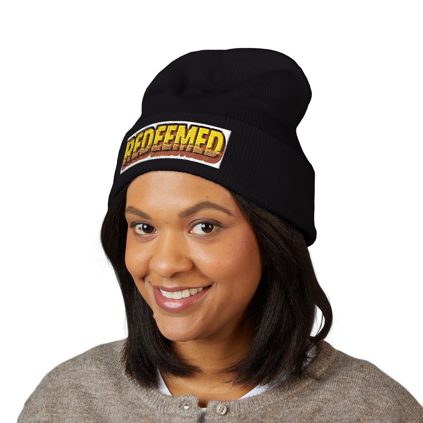 Redeemed Retro Beanie | Faith-Inspired Winter Hat by Rooted South Threads