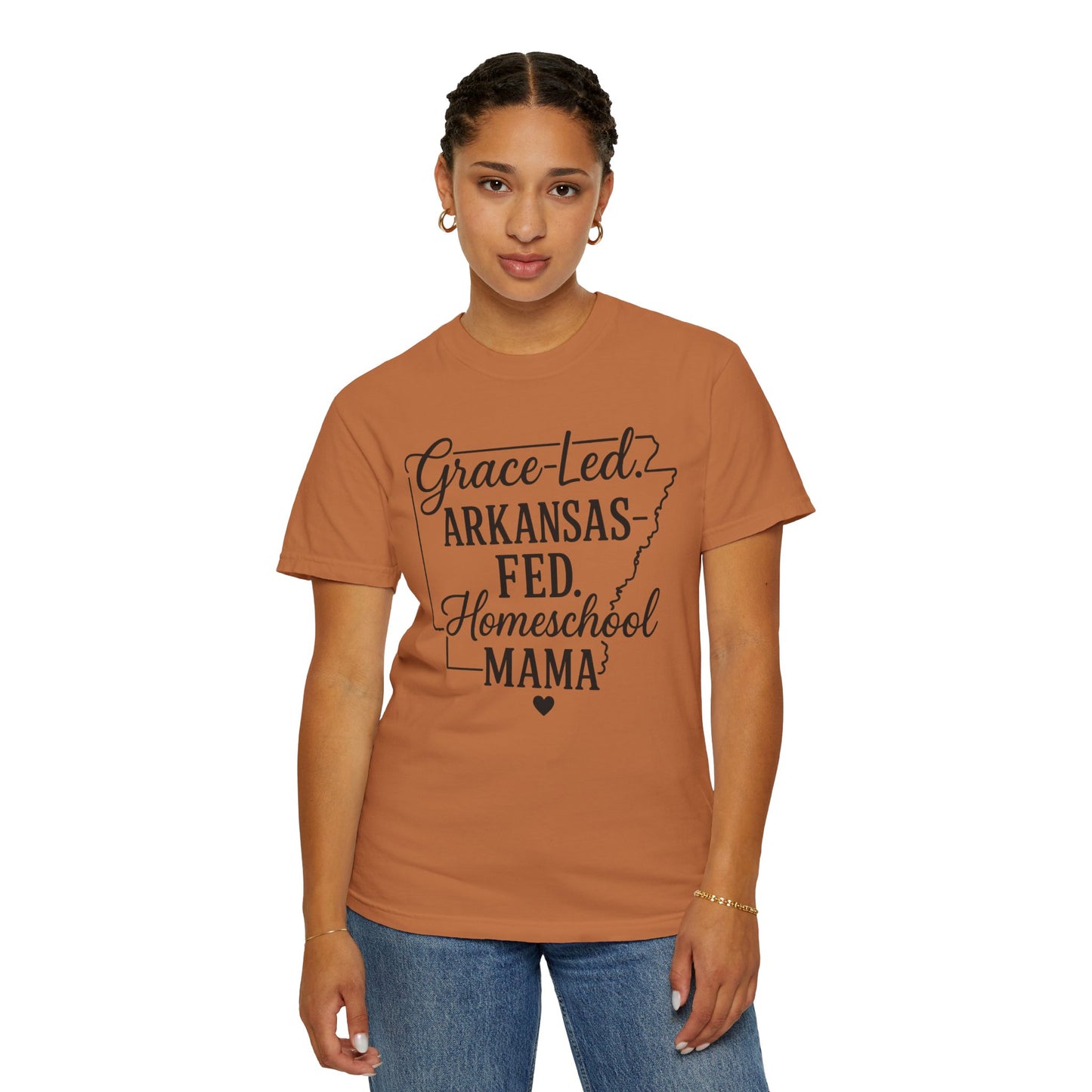 ARKANSAS Grace-Led. Arkansas Fed. Homeschool Mama T-Shirt