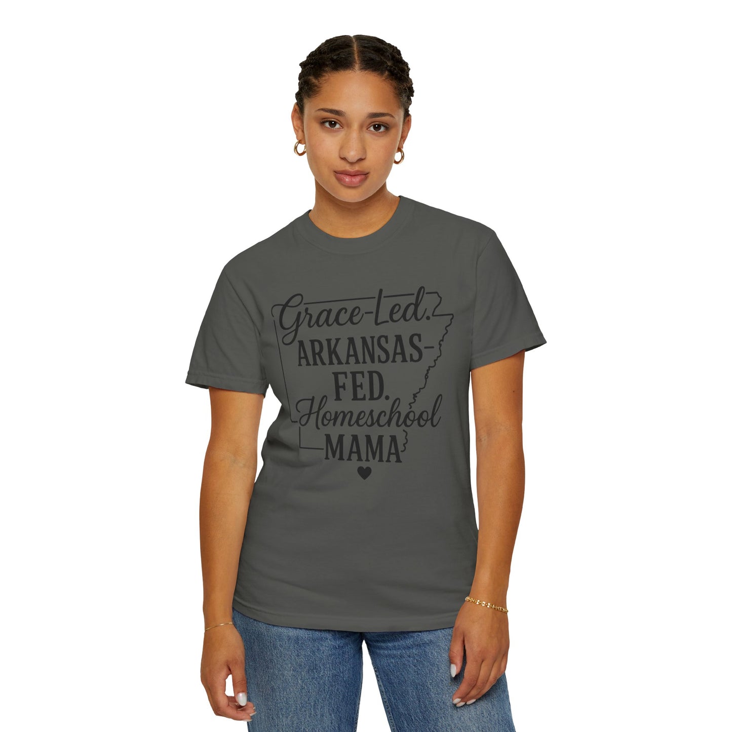 ARKANSAS Grace-Led. Arkansas Fed. Homeschool Mama T-Shirt