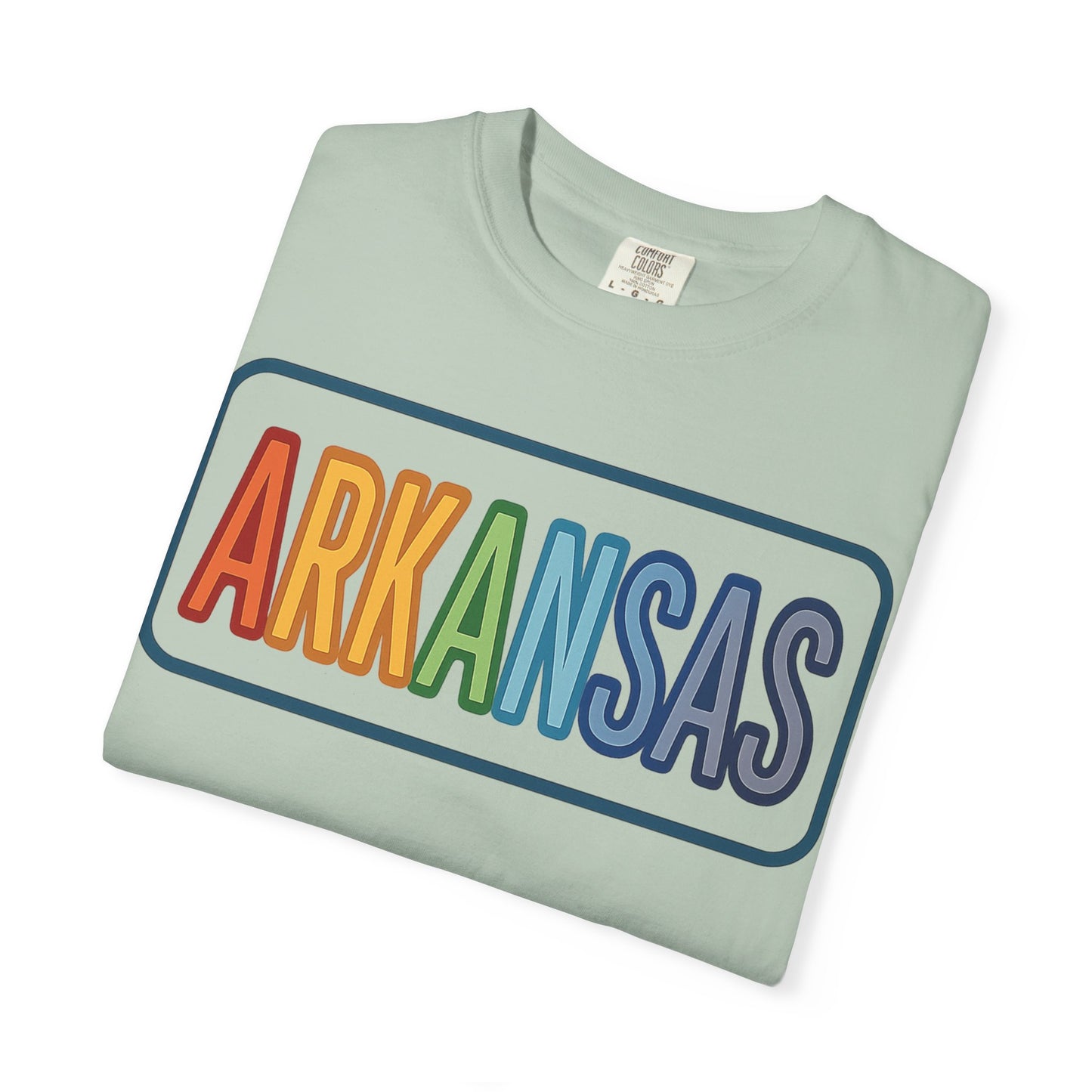 ARKANSAS Rainbow Letter Tee