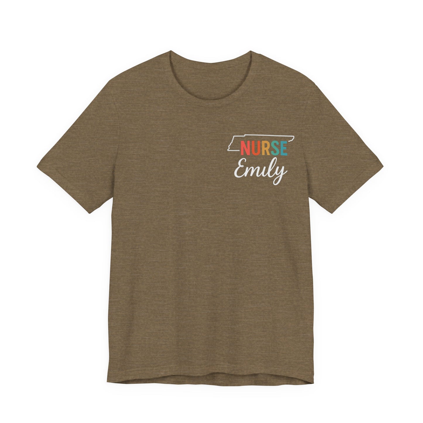 Tennessee Nurse Shirt – Personalized State Pride Tee for Nurses with Personalized Name