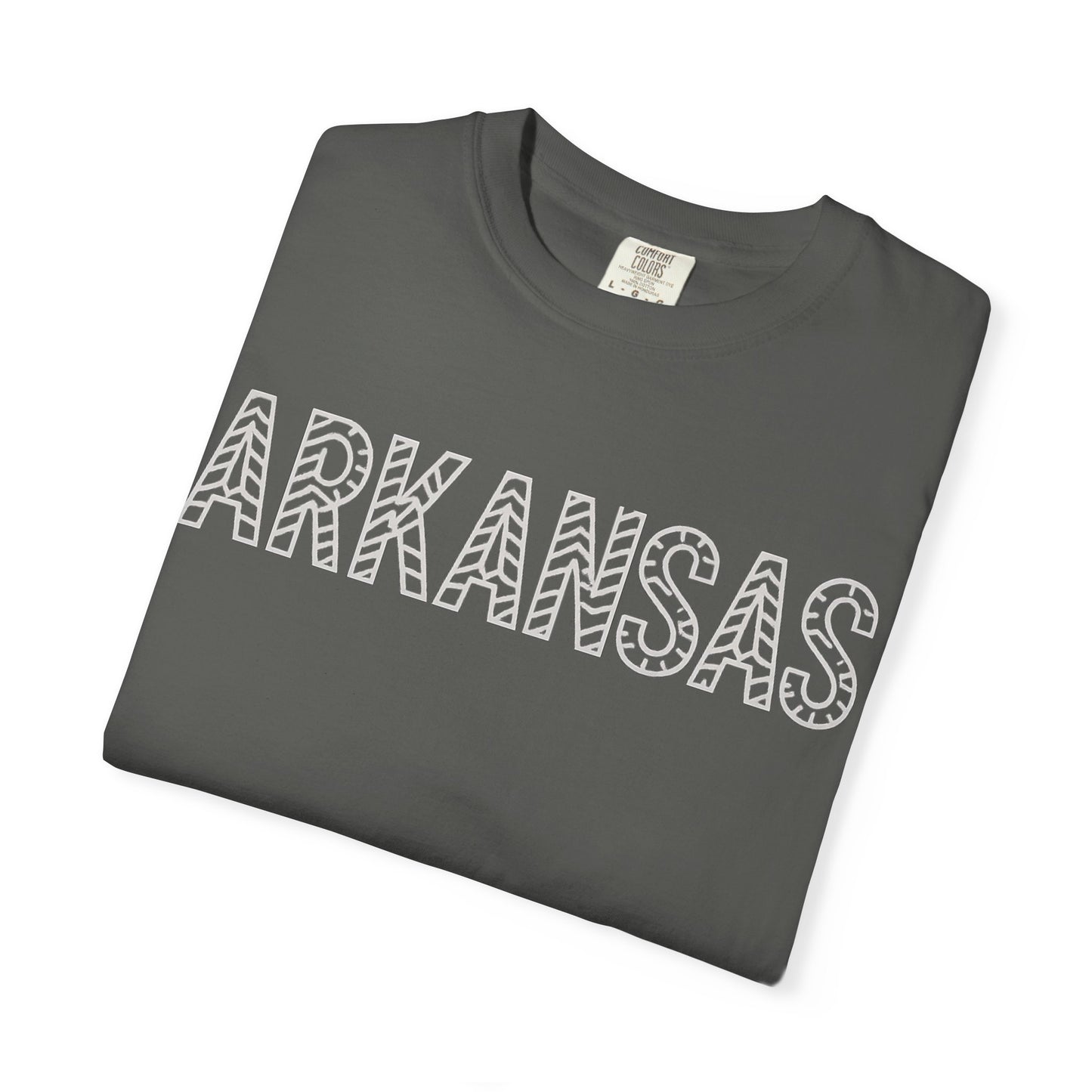 ARKANSAS Chevron Tee-Southern State Pride Tee | Comfort Colors® | Rooted South Threads