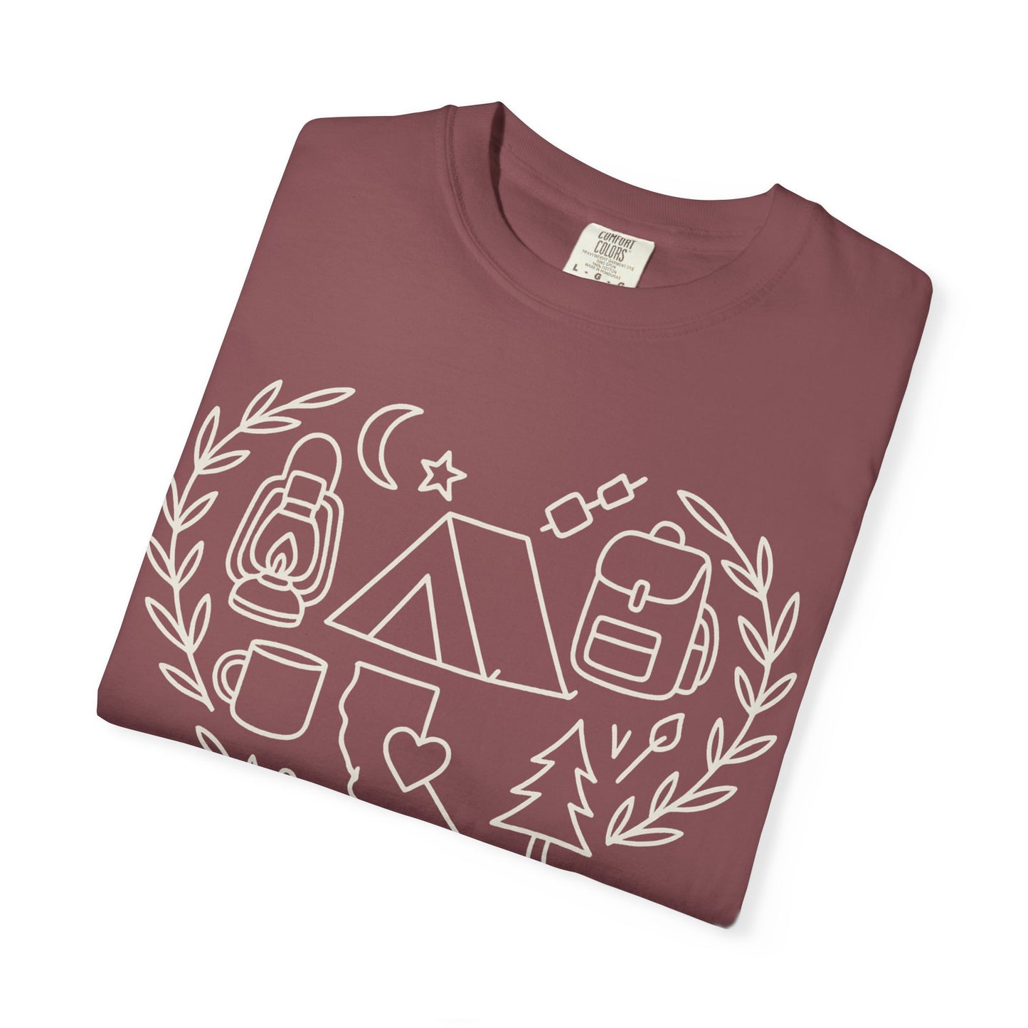 California Camping Heart T-Shirt | Adventure & Nature Tee